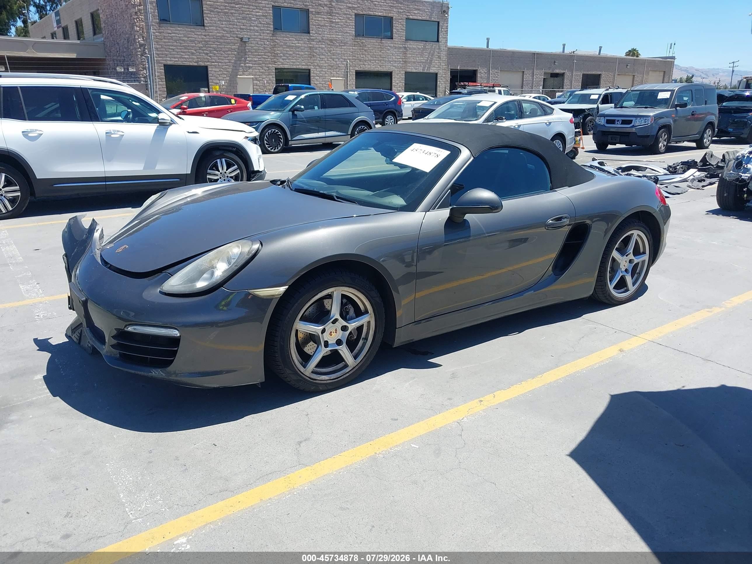 2013 Porsche Boxster   Серый vin: WP0CA2A85DS112538