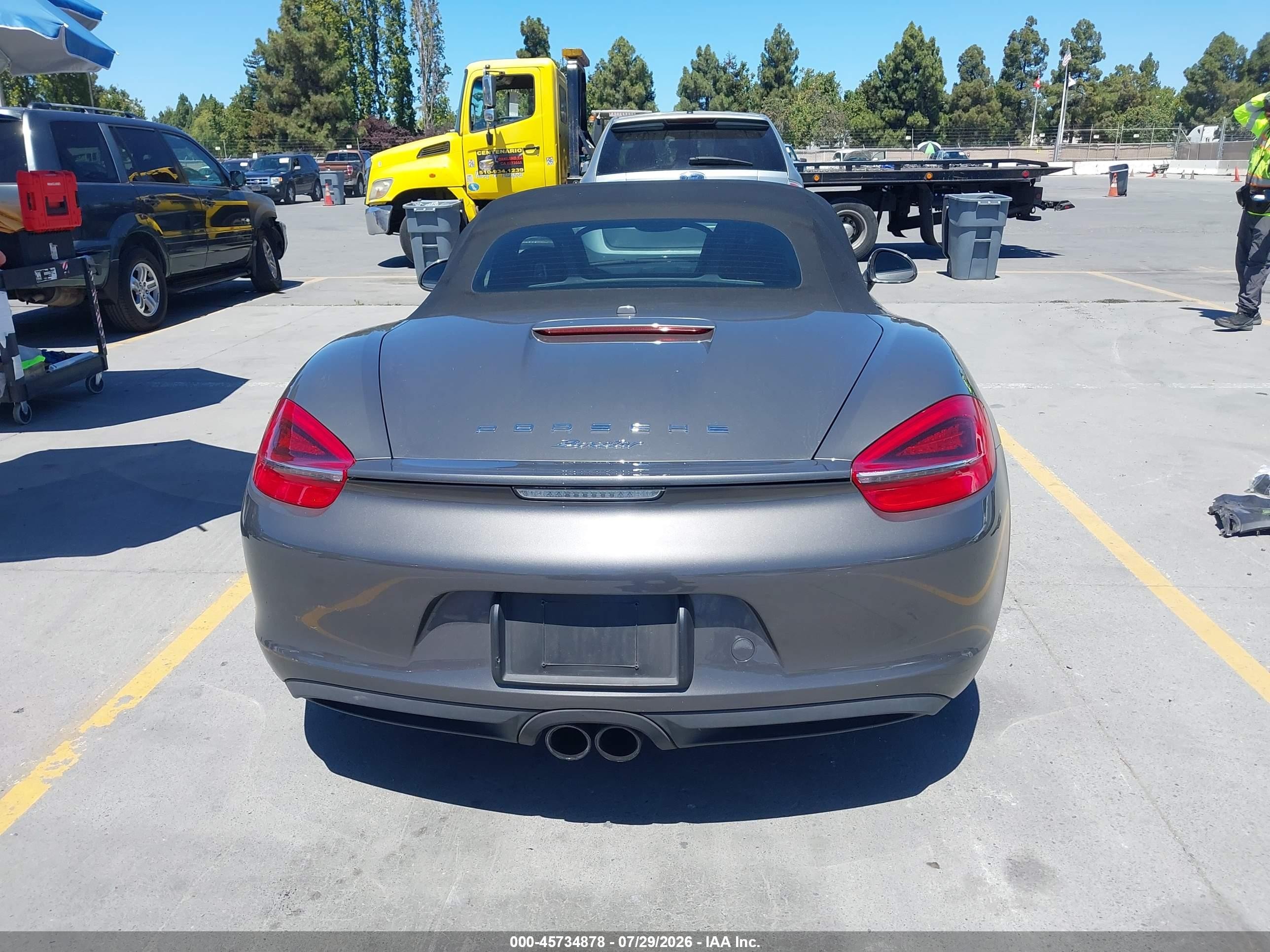2013 Porsche Boxster   Серый vin: WP0CA2A85DS112538
