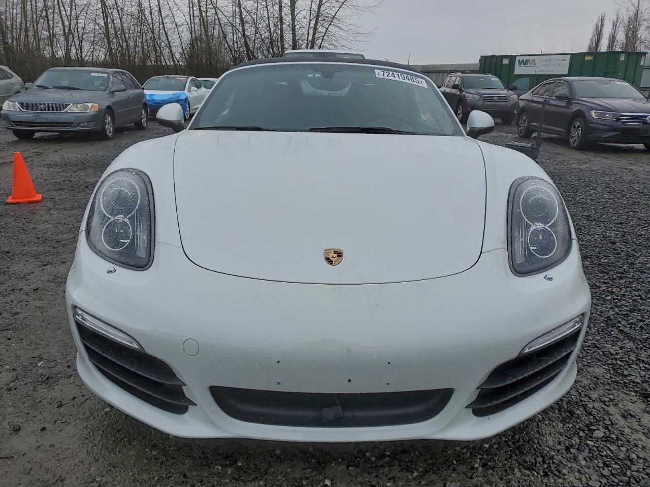 2014 Porsche Boxster White vin: WP0CA2A85ES121354