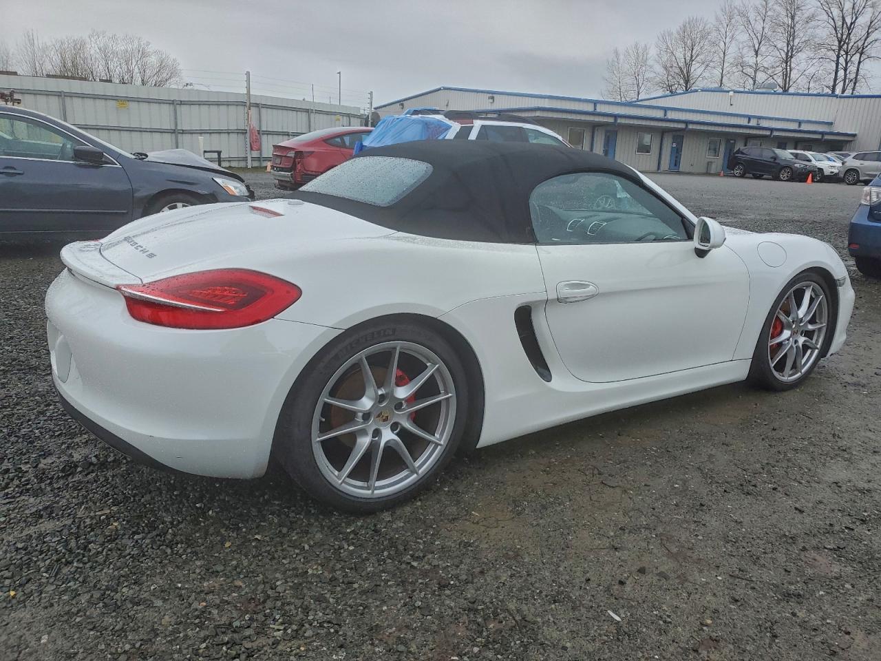 2014 Porsche Boxster White vin: WP0CA2A85ES121354