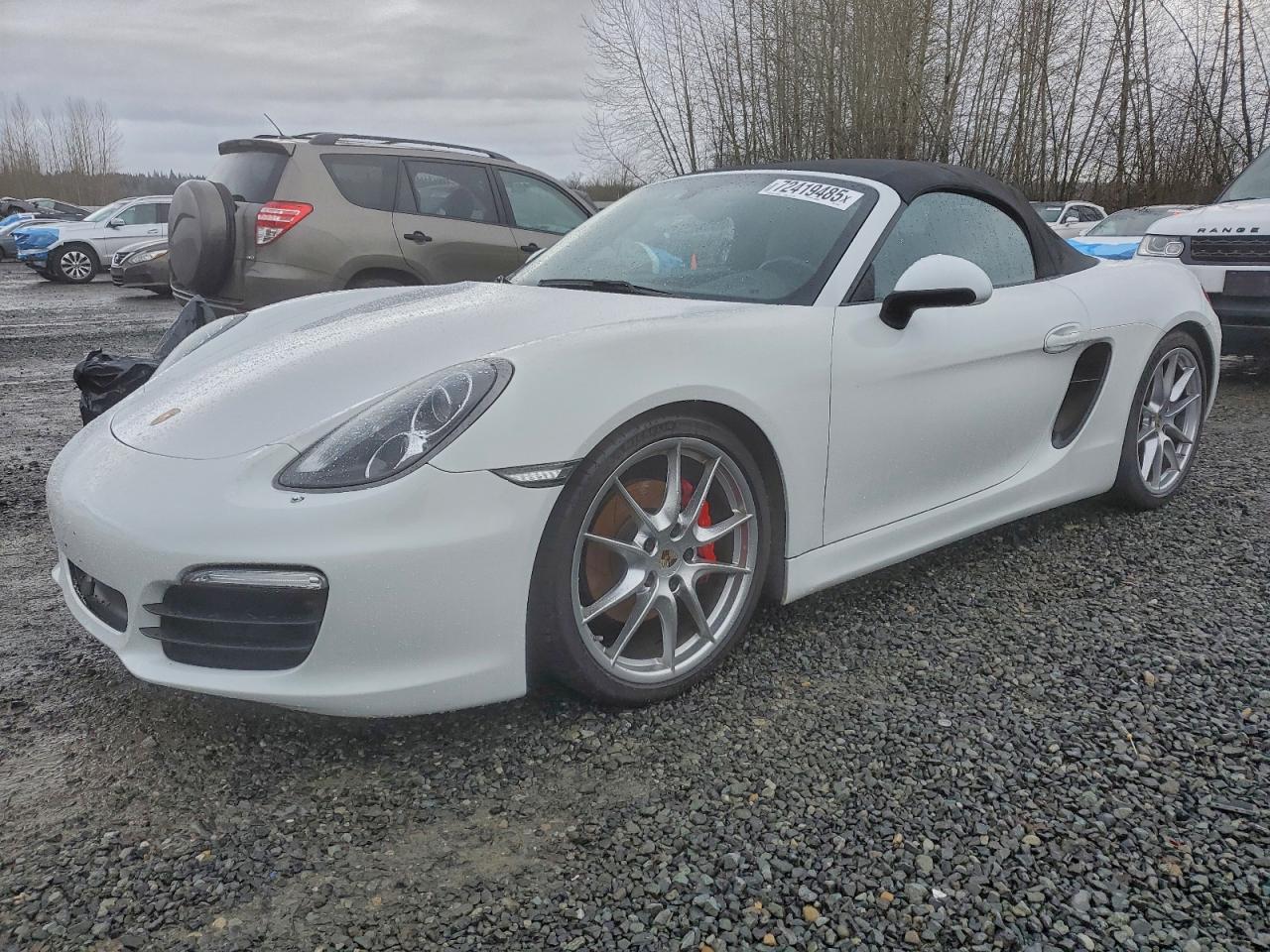 2014 Porsche Boxster White vin: WP0CA2A85ES121354