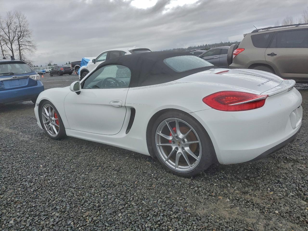 2014 Porsche Boxster White vin: WP0CA2A85ES121354