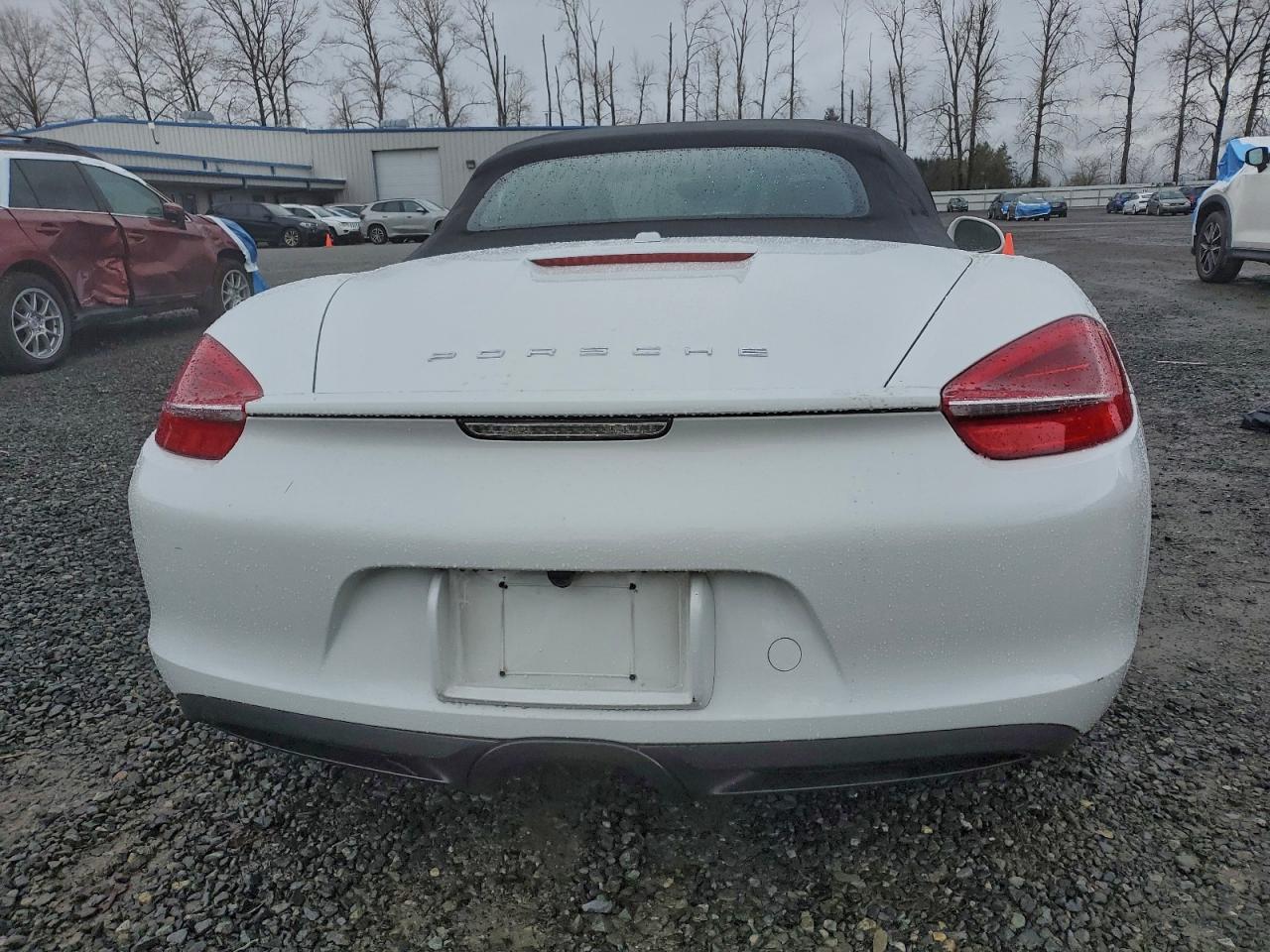 2014 Porsche Boxster White vin: WP0CA2A85ES121354