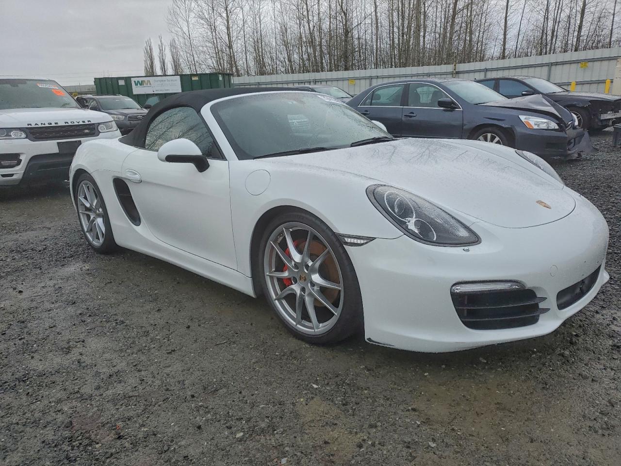 2014 Porsche Boxster White vin: WP0CA2A85ES121354