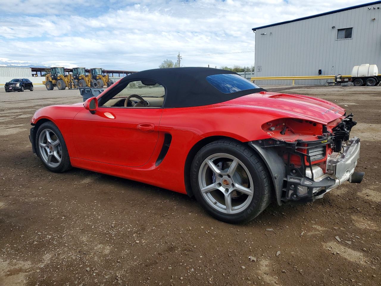 2014 Porsche Boxster Red vin: WP0CA2A85ES121869