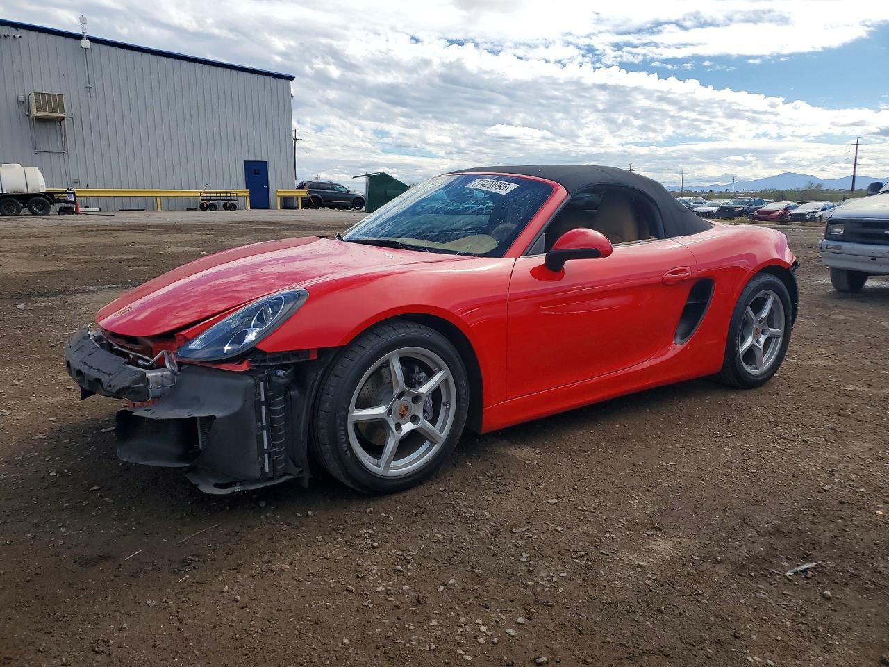 2014 Porsche Boxster Red vin: WP0CA2A85ES121869