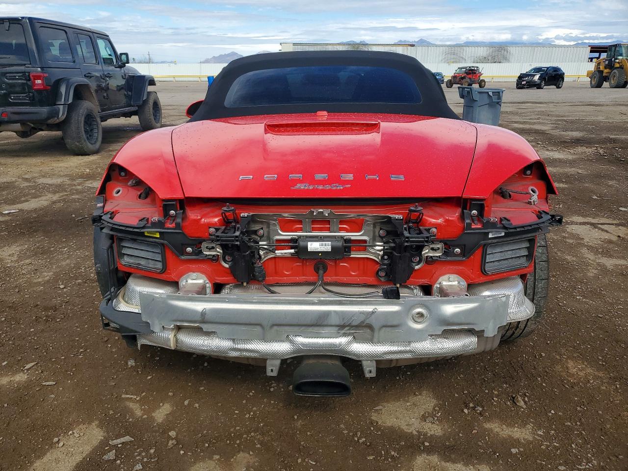 2014 Porsche Boxster Red vin: WP0CA2A85ES121869