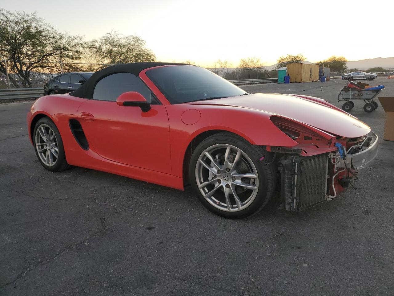 2014 Porsche Boxster Red vin: WP0CA2A86EK120147