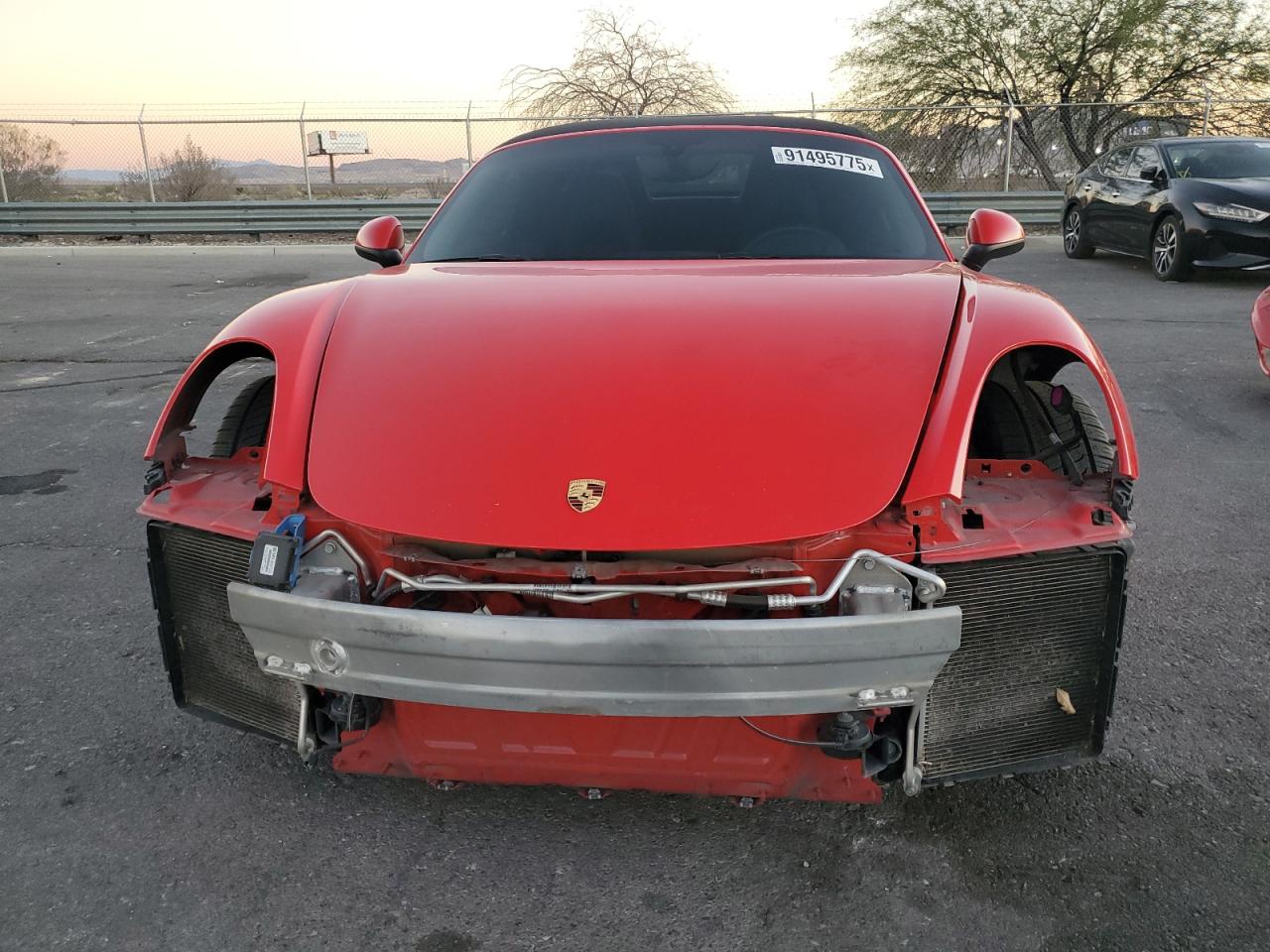 2014 Porsche Boxster Red vin: WP0CA2A86EK120147