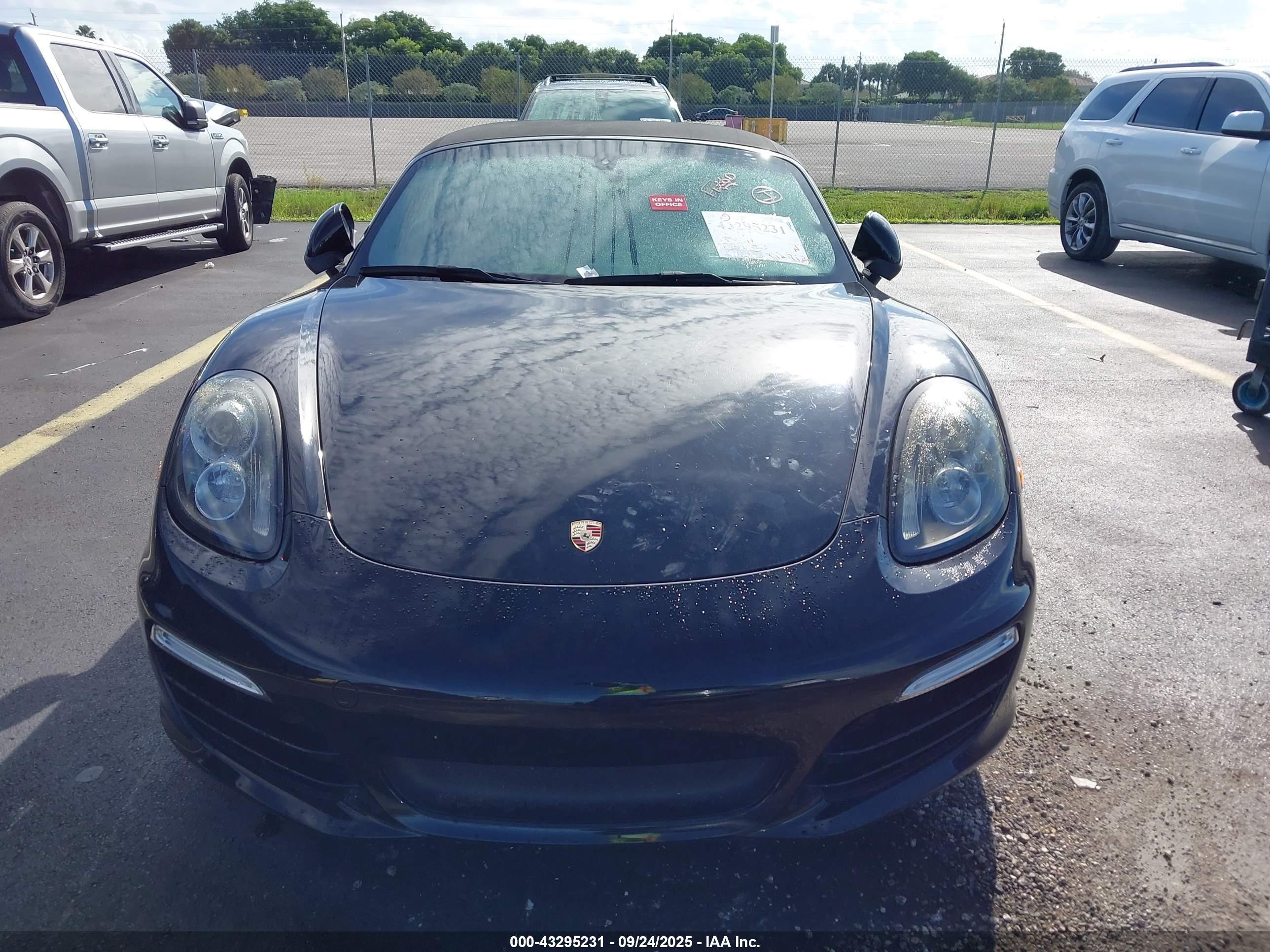 2014 Porsche Boxster   Black vin: WP0CA2A86ES120780