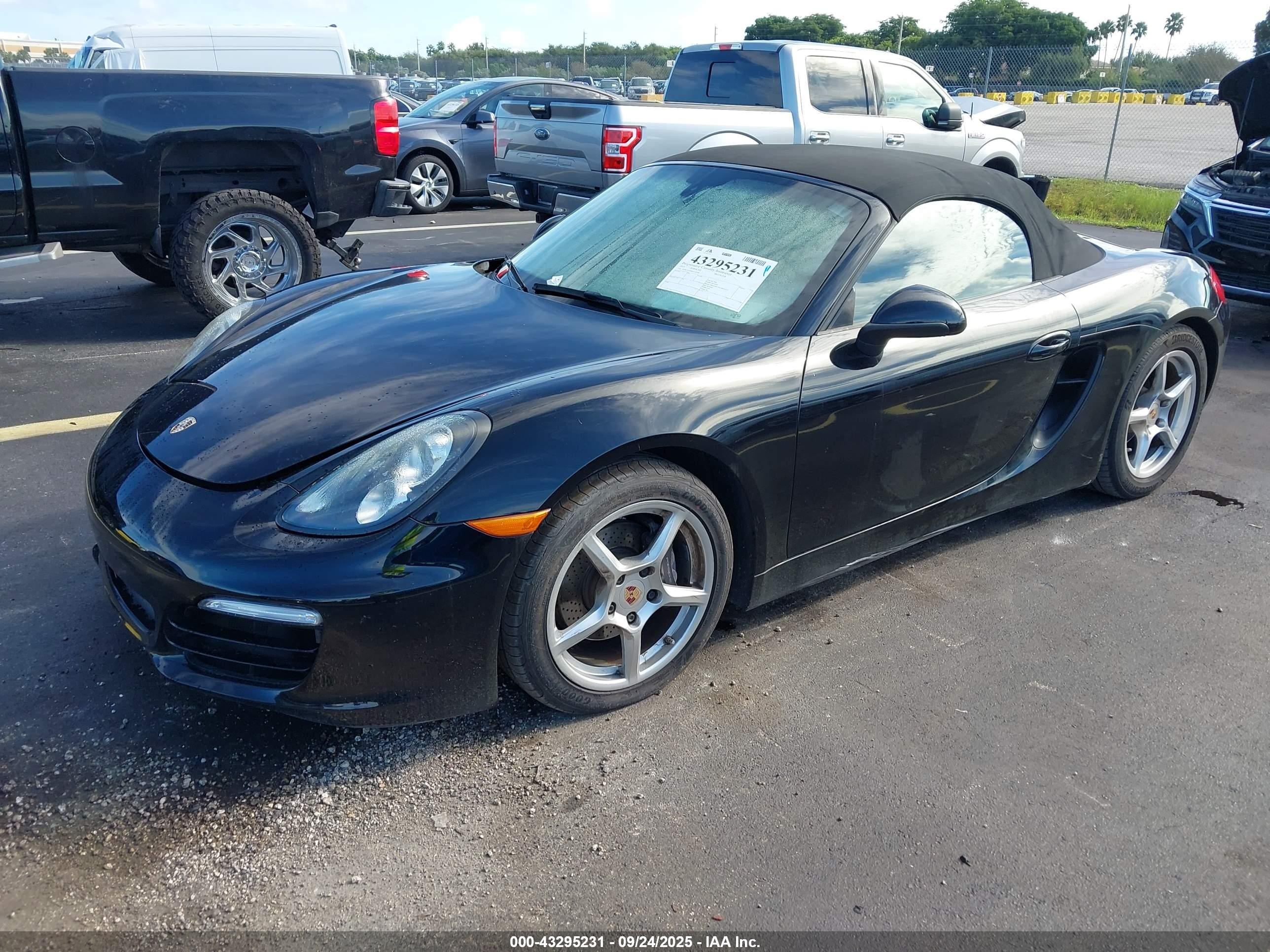 2014 Porsche Boxster   Black vin: WP0CA2A86ES120780