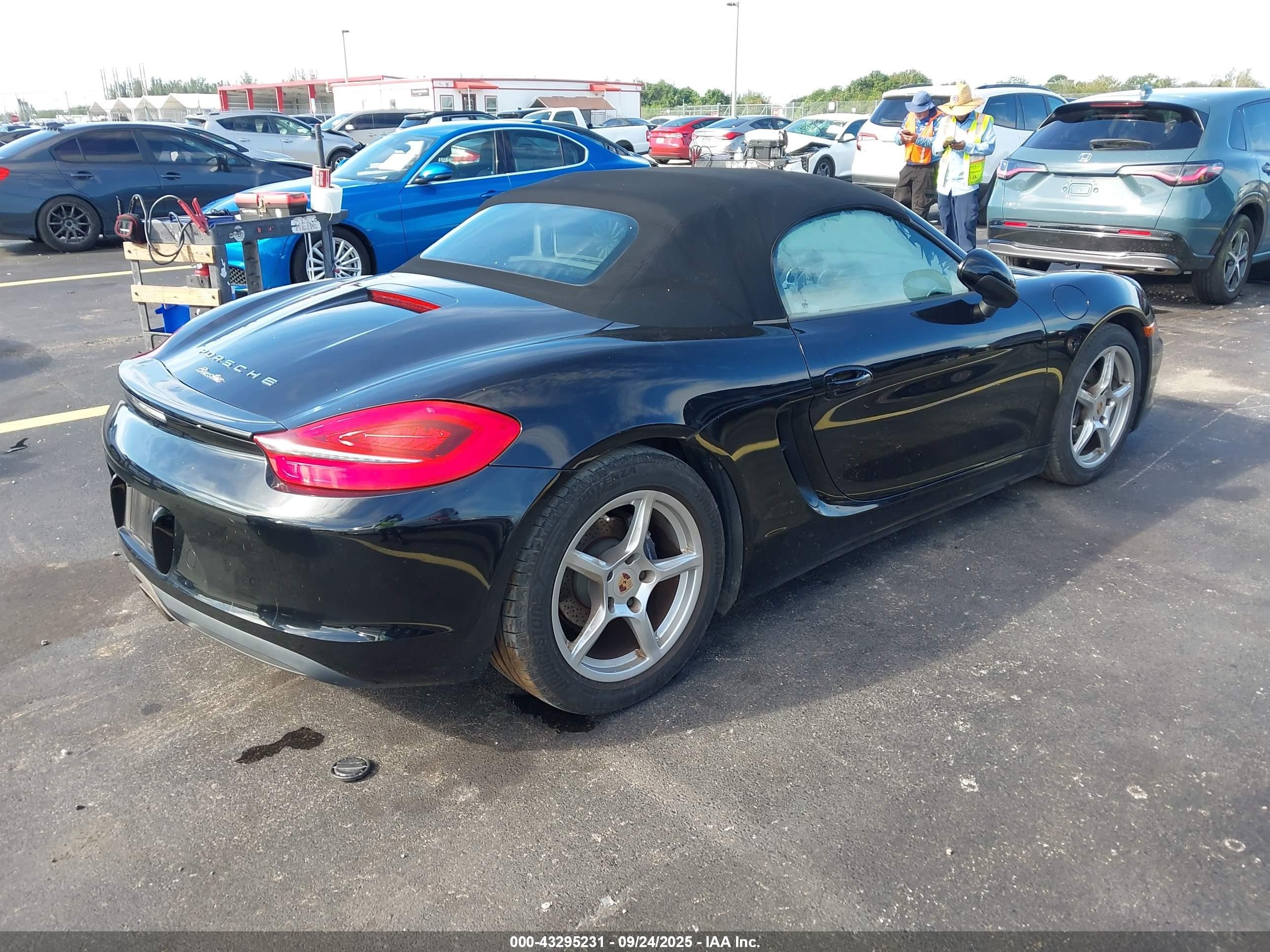 2014 Porsche Boxster   Black vin: WP0CA2A86ES120780
