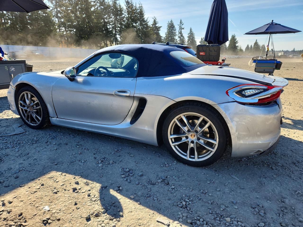 2014 Porsche Boxster Silver vin: WP0CA2A88ES120733
