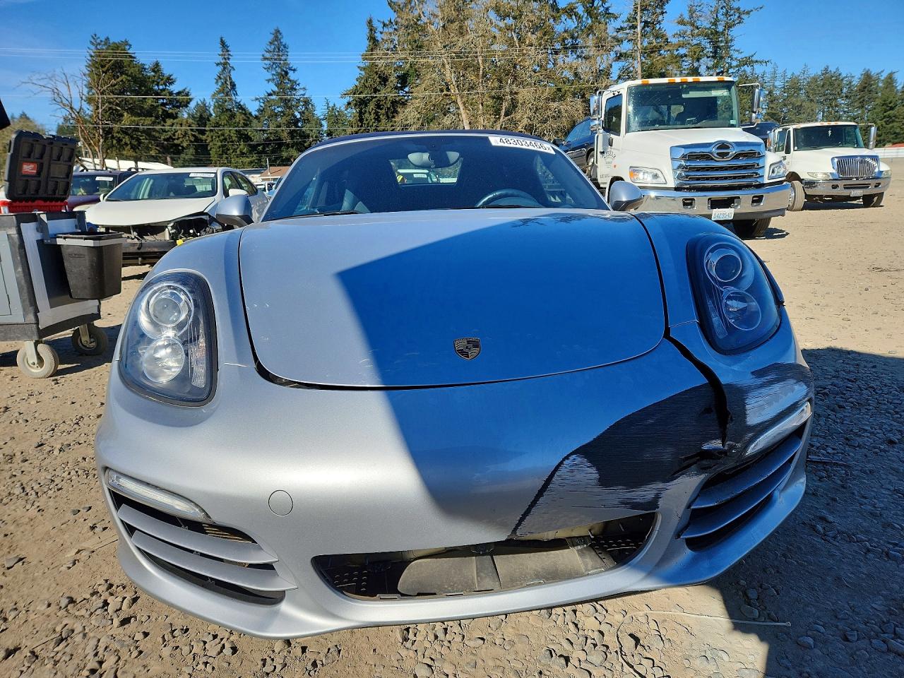 2014 Porsche Boxster Silver vin: WP0CA2A88ES120733