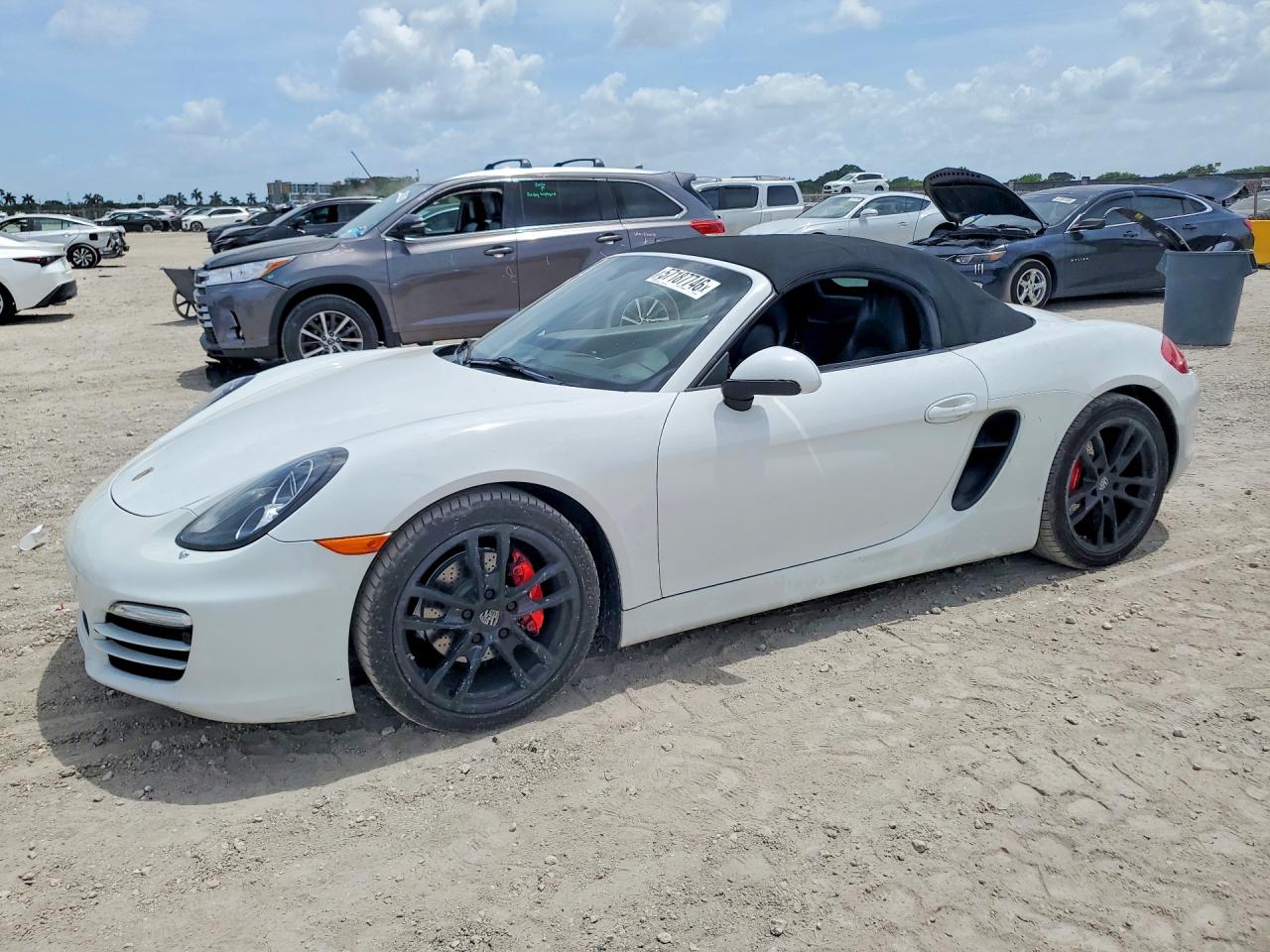 2013 Porsche Boxster Белый vin: WP0CA2A8XDS114088