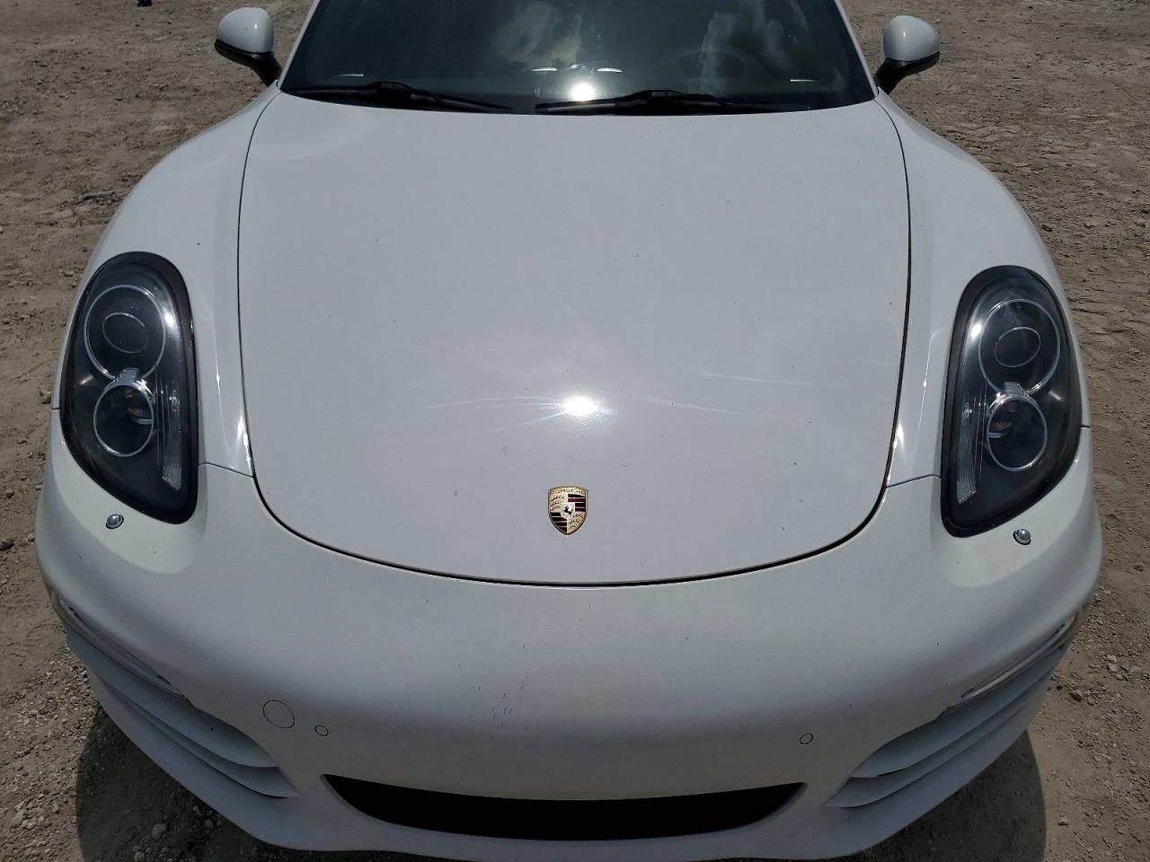 2013 Porsche Boxster White vin: WP0CA2A8XDS114088