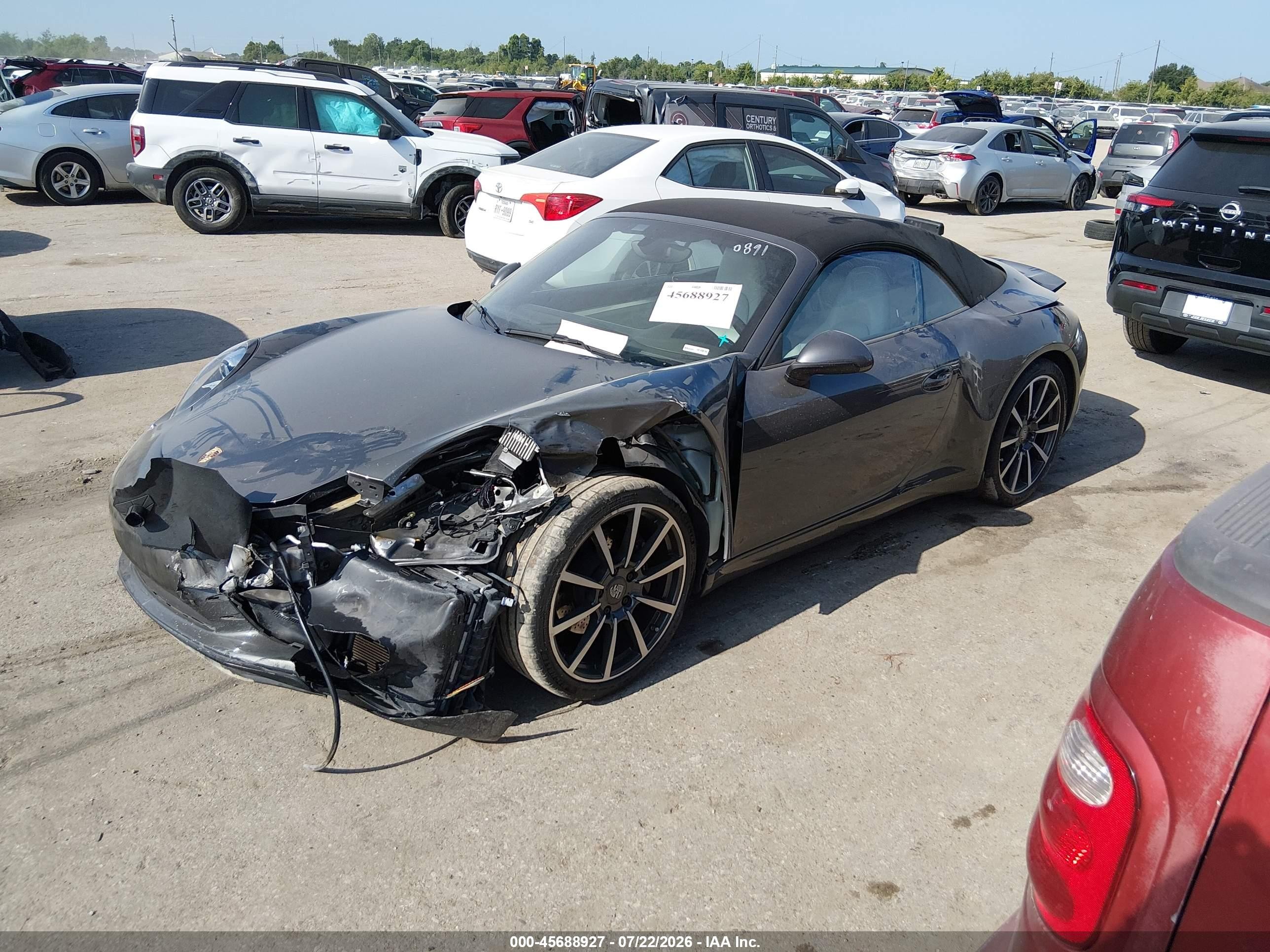2014 Porsche 911 Carrera Gray vin: WP0CA2A94ES140891