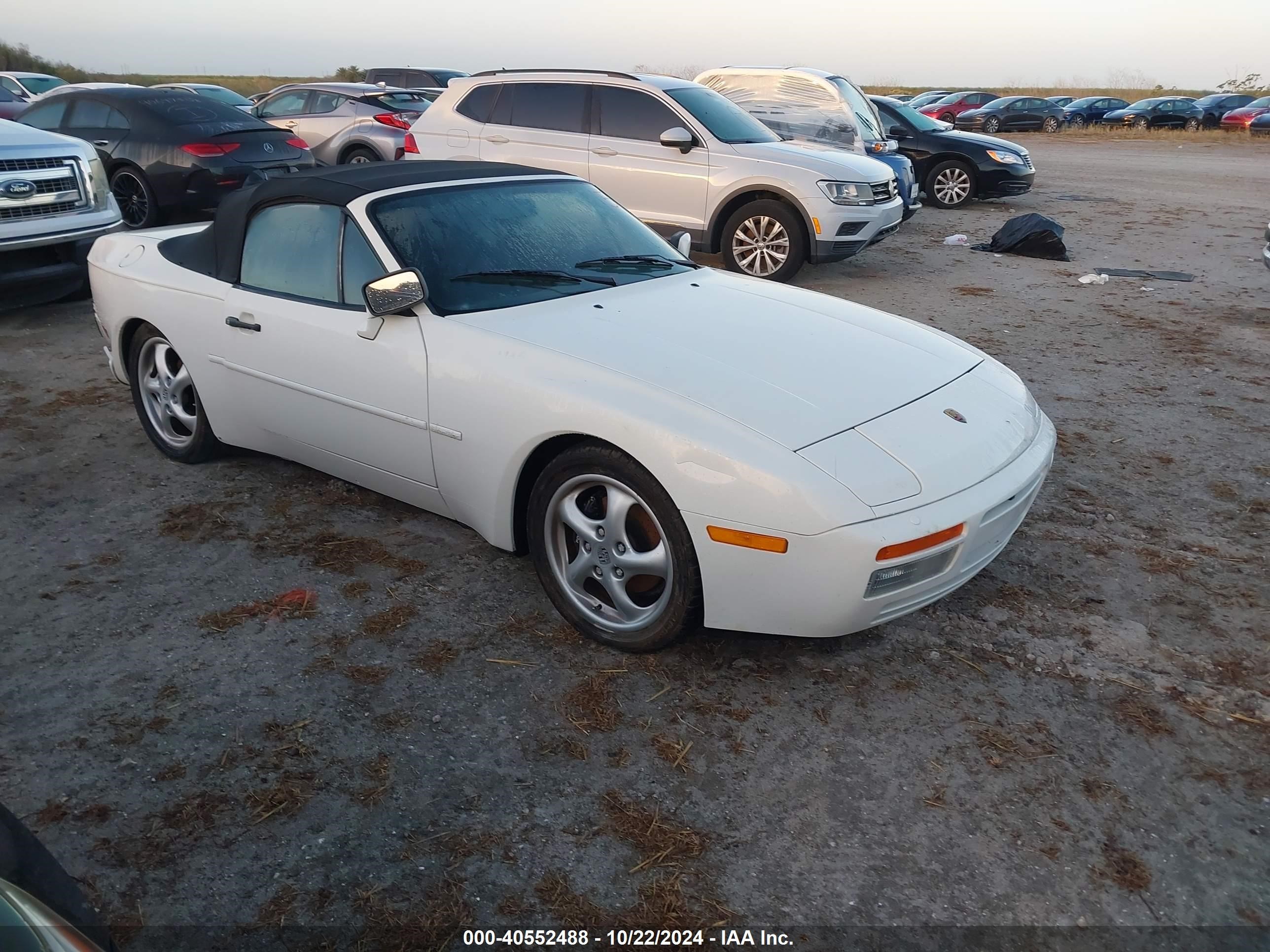 1990 Porsche 944 S White vin: WP0CB2940LN480606