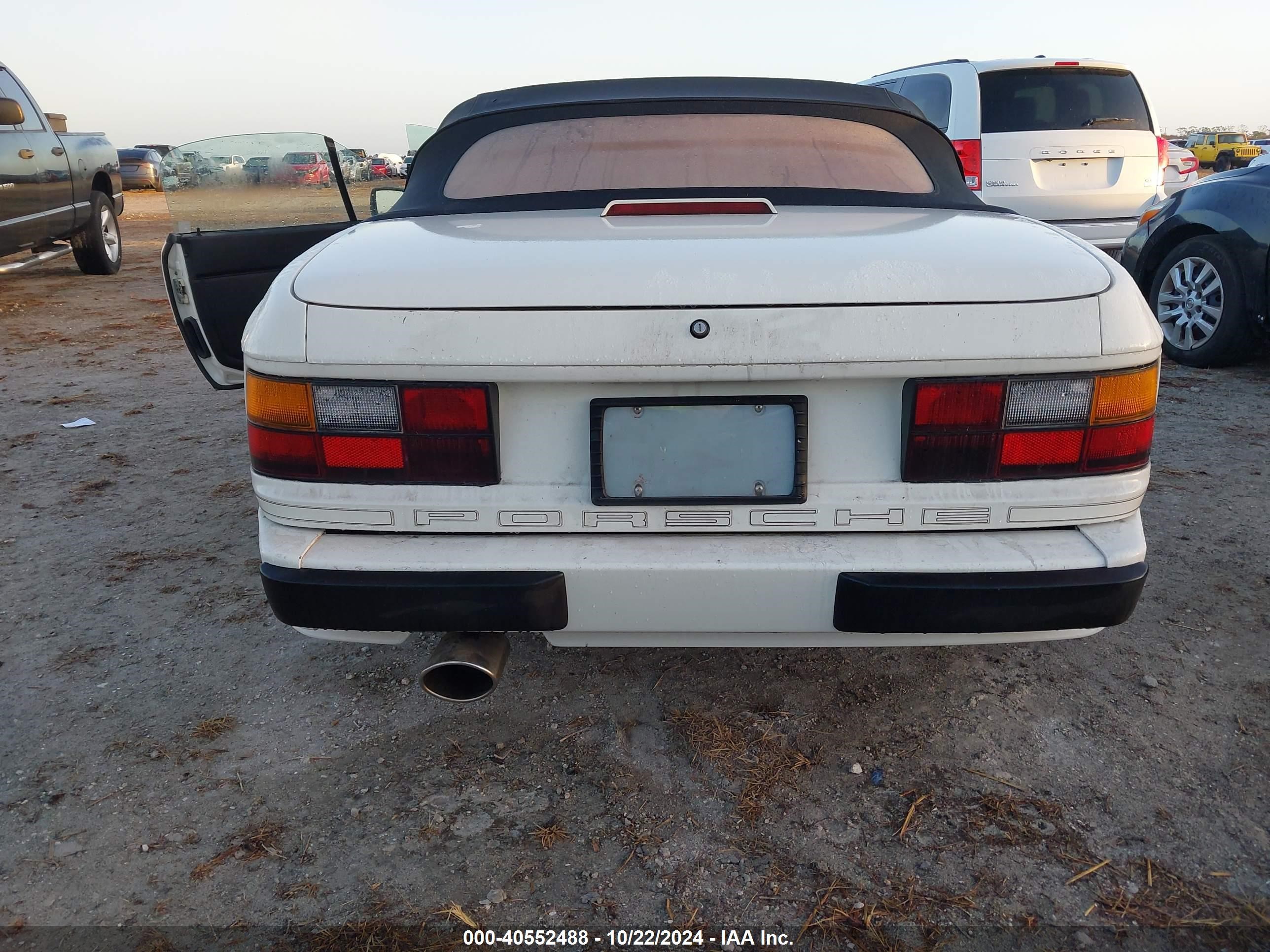 1990 Porsche 944 S White vin: WP0CB2940LN480606