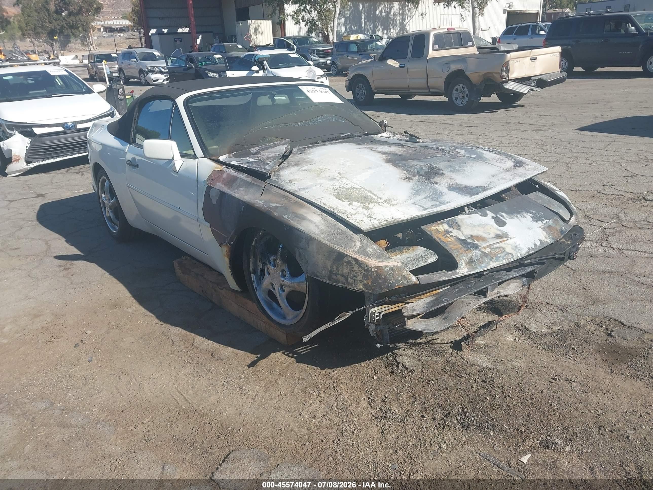 1990 Porsche 944 S White vin: WP0CB2945LN480648
