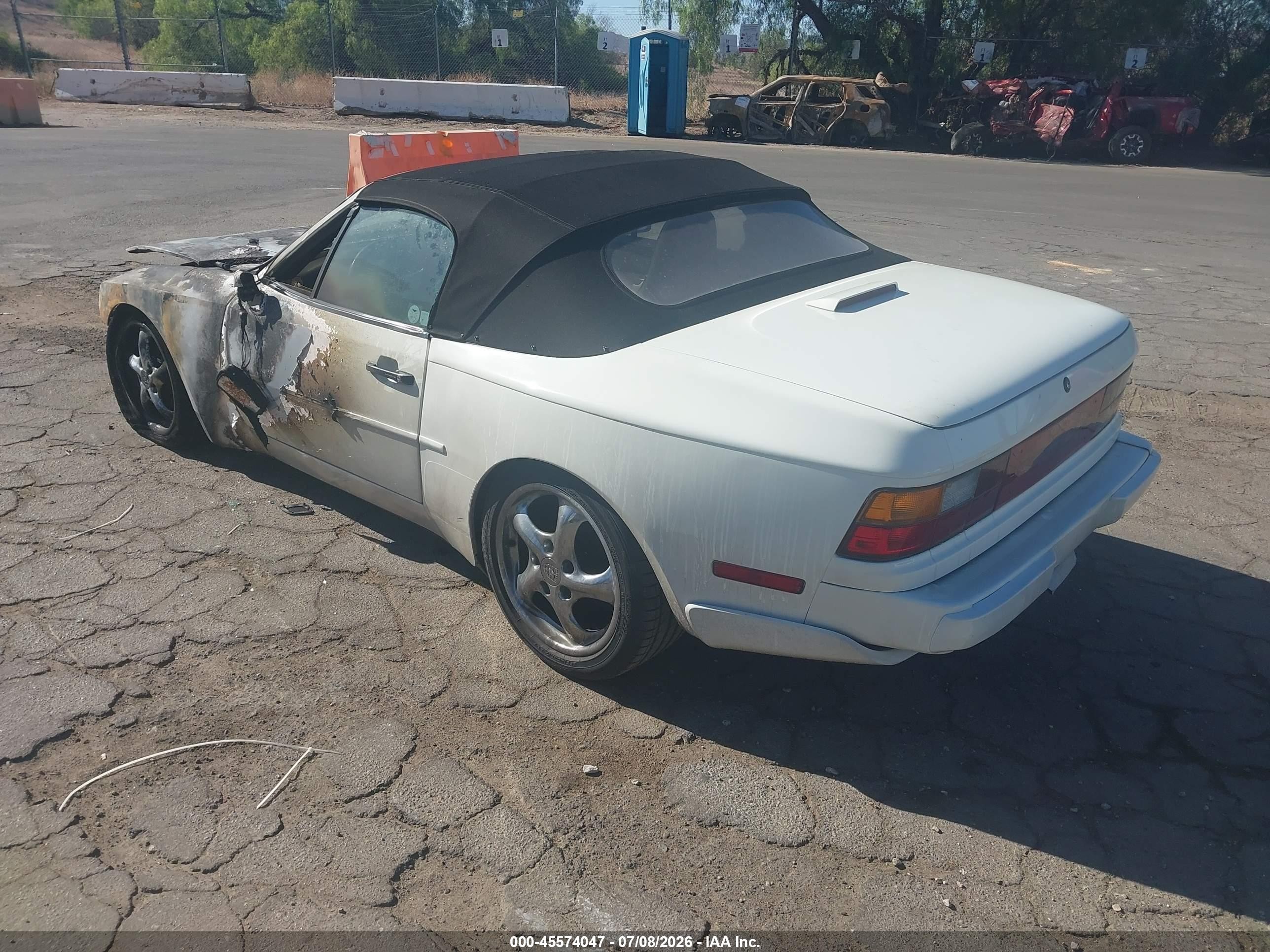 1990 Porsche 944 S White vin: WP0CB2945LN480648