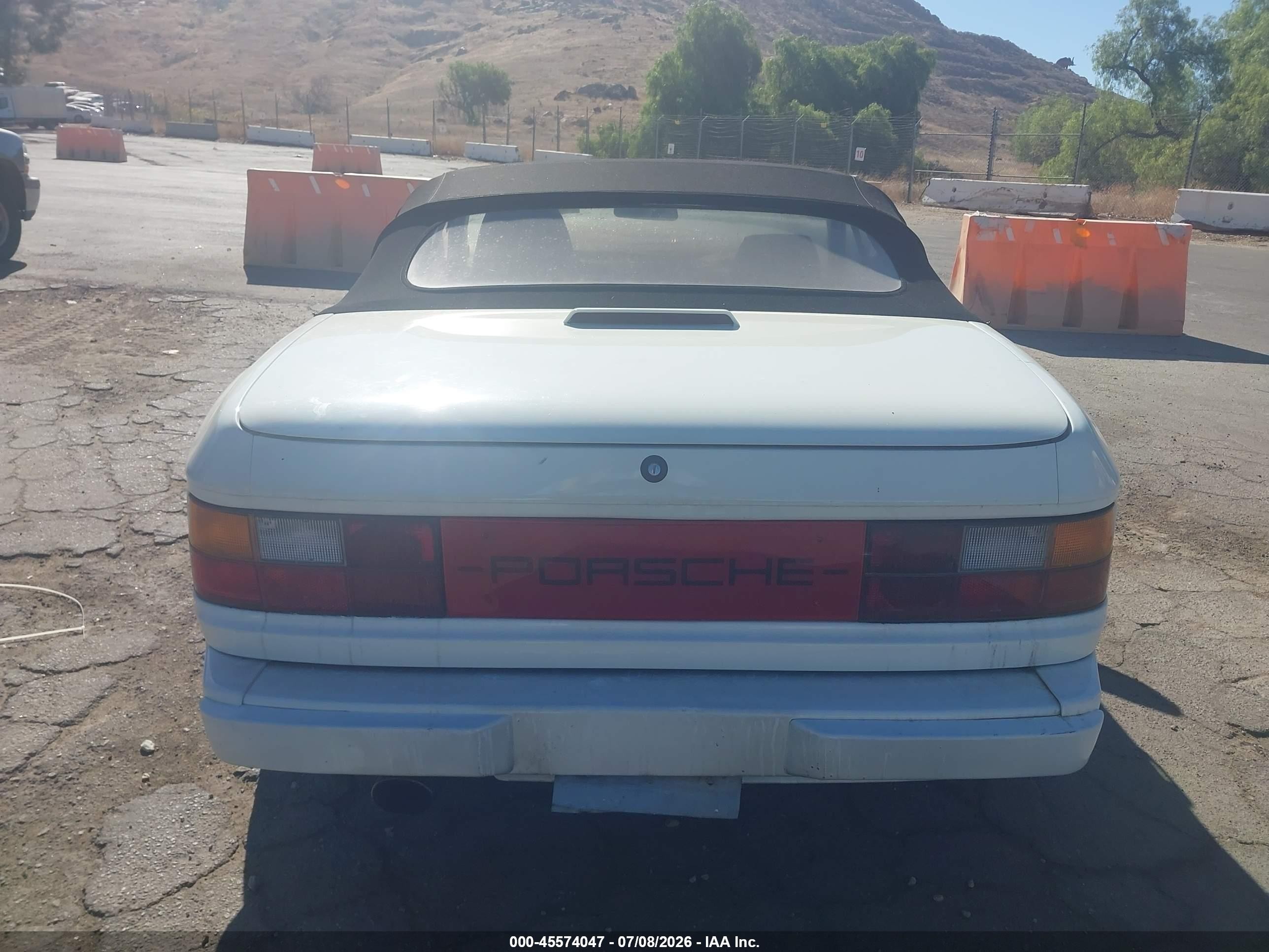 1990 Porsche 944 S White vin: WP0CB2945LN480648