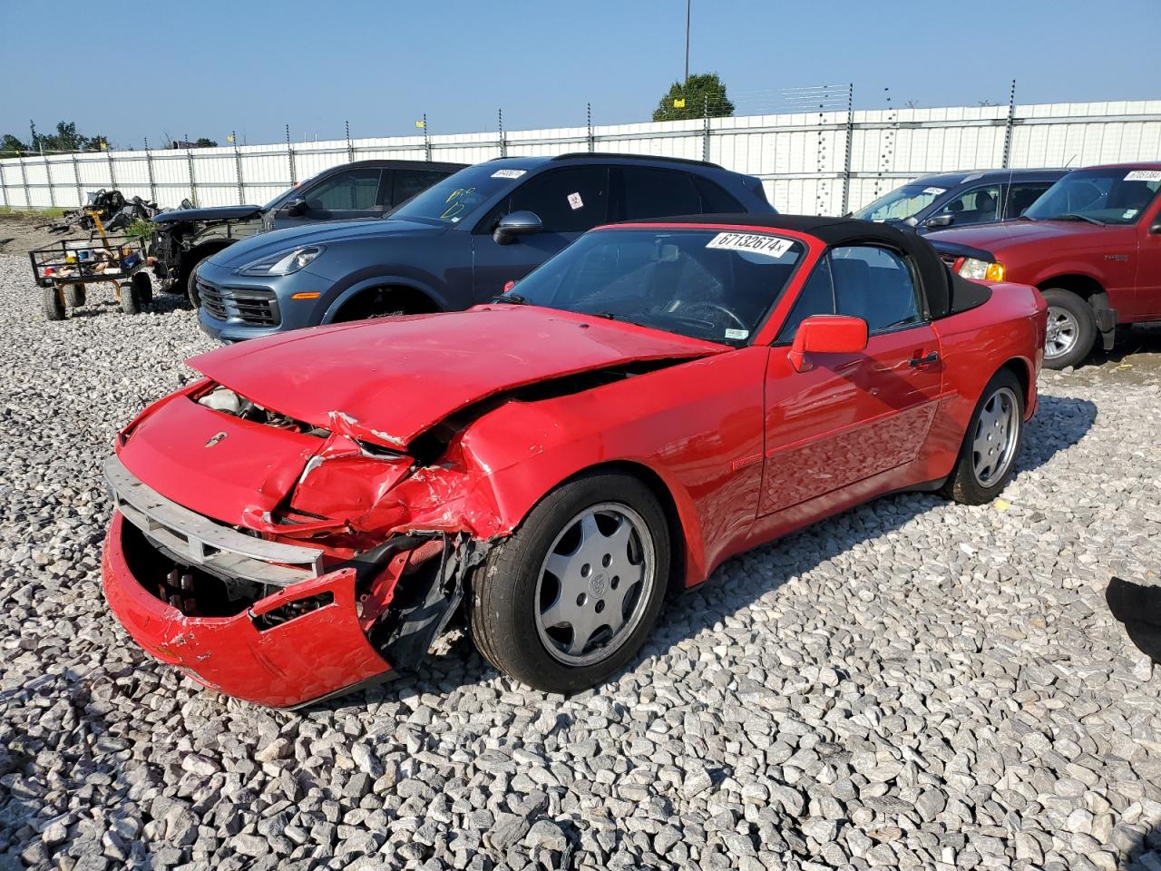 1990 Porsche 944 S Red vin: WP0CB2946LN481162