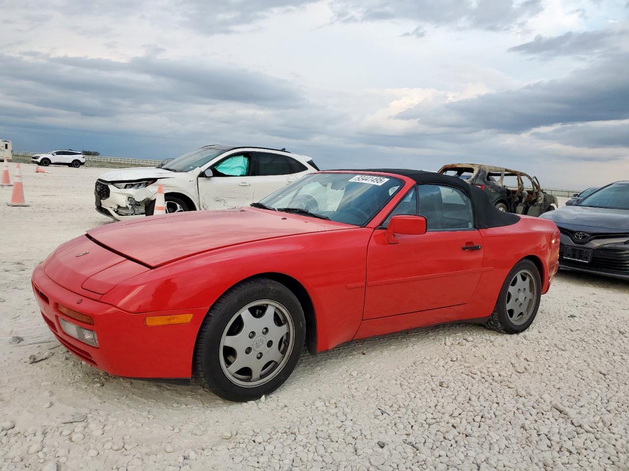 1990 Porsche 944 S Red vin: WP0CB2946LN481226