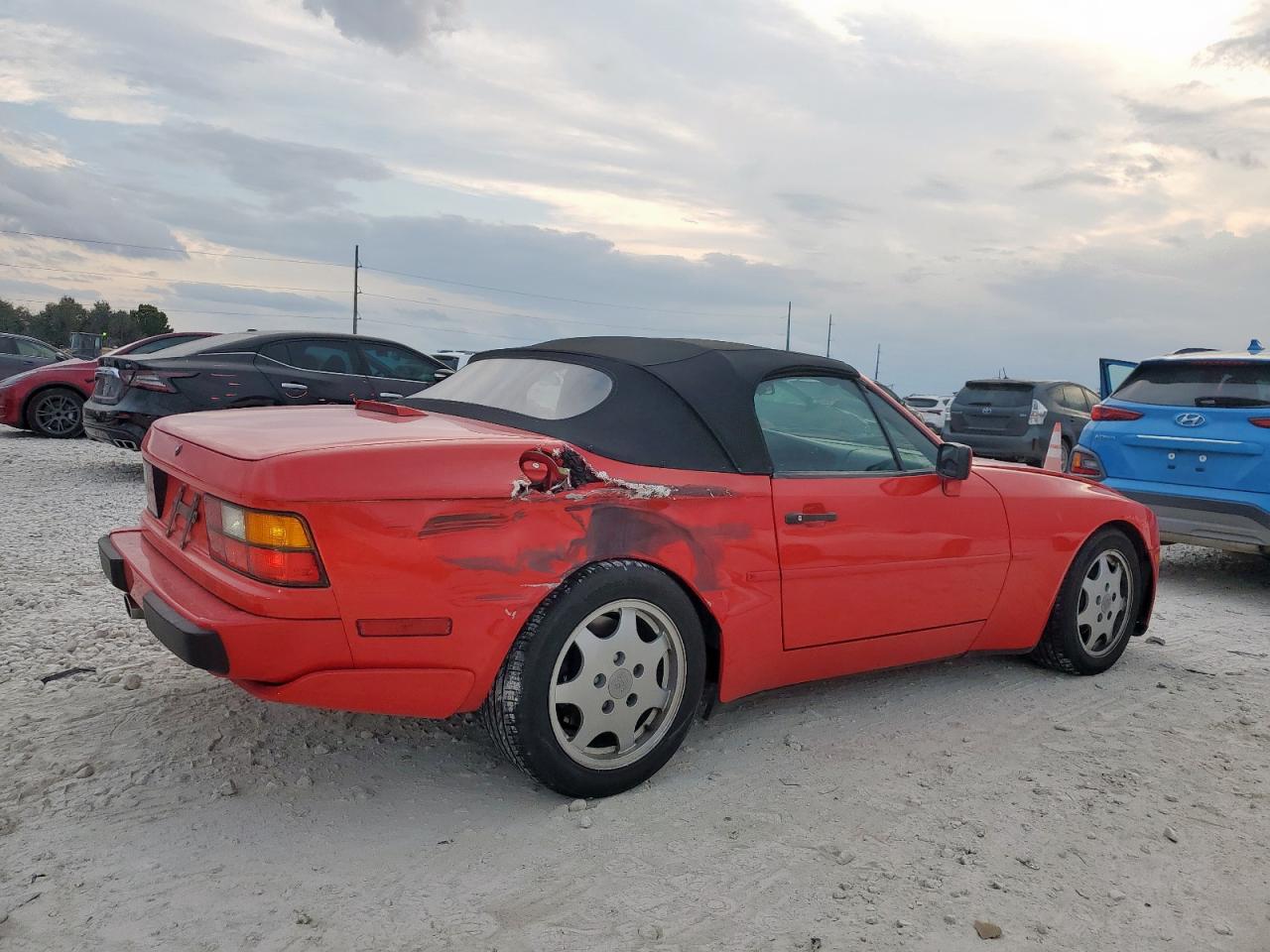 1990 Porsche 944 S Red vin: WP0CB2946LN481226