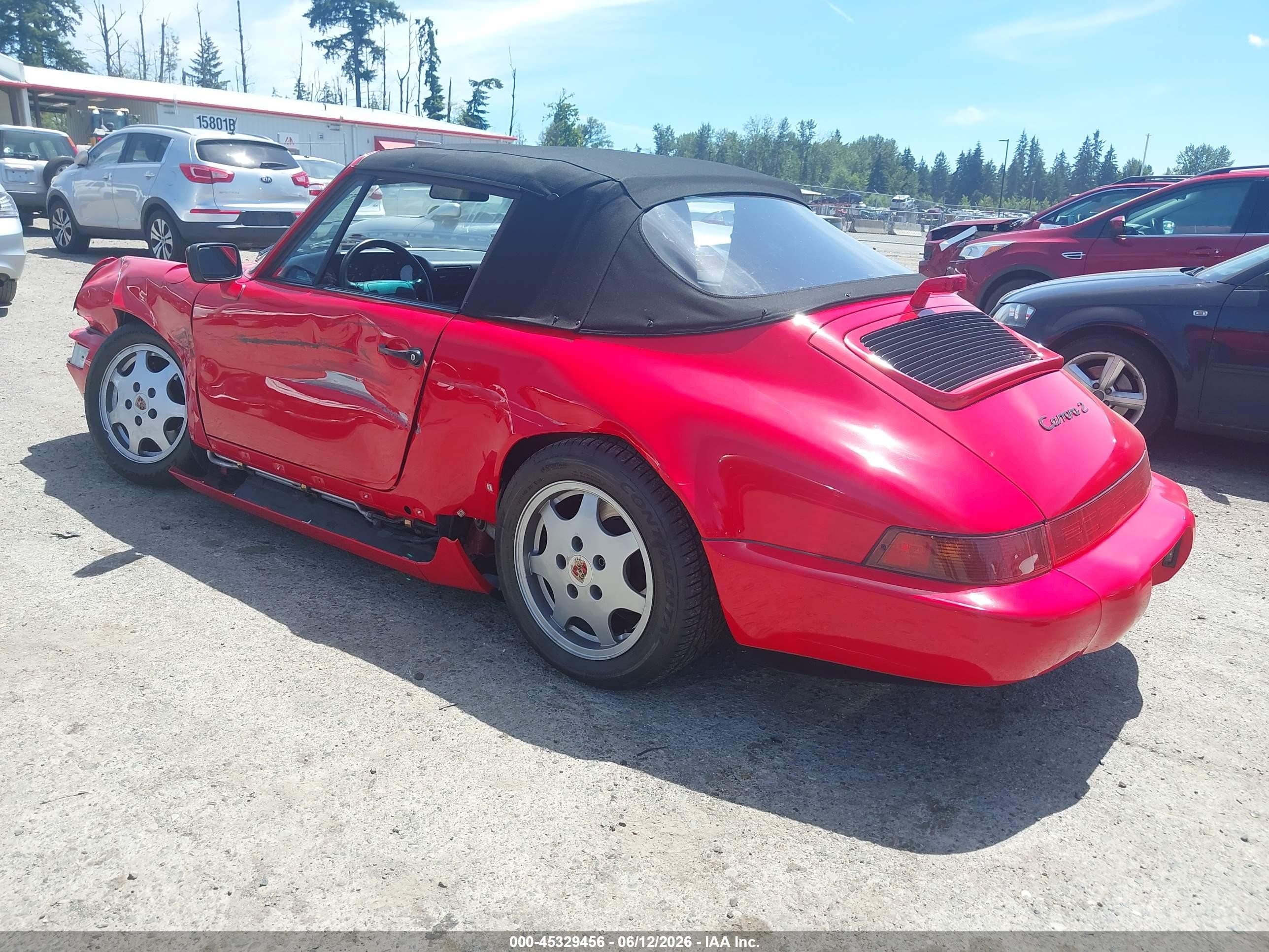 1990 Porsche 911 Carrera 2/carrera 4 Red vin: WP0CB2964LS470759