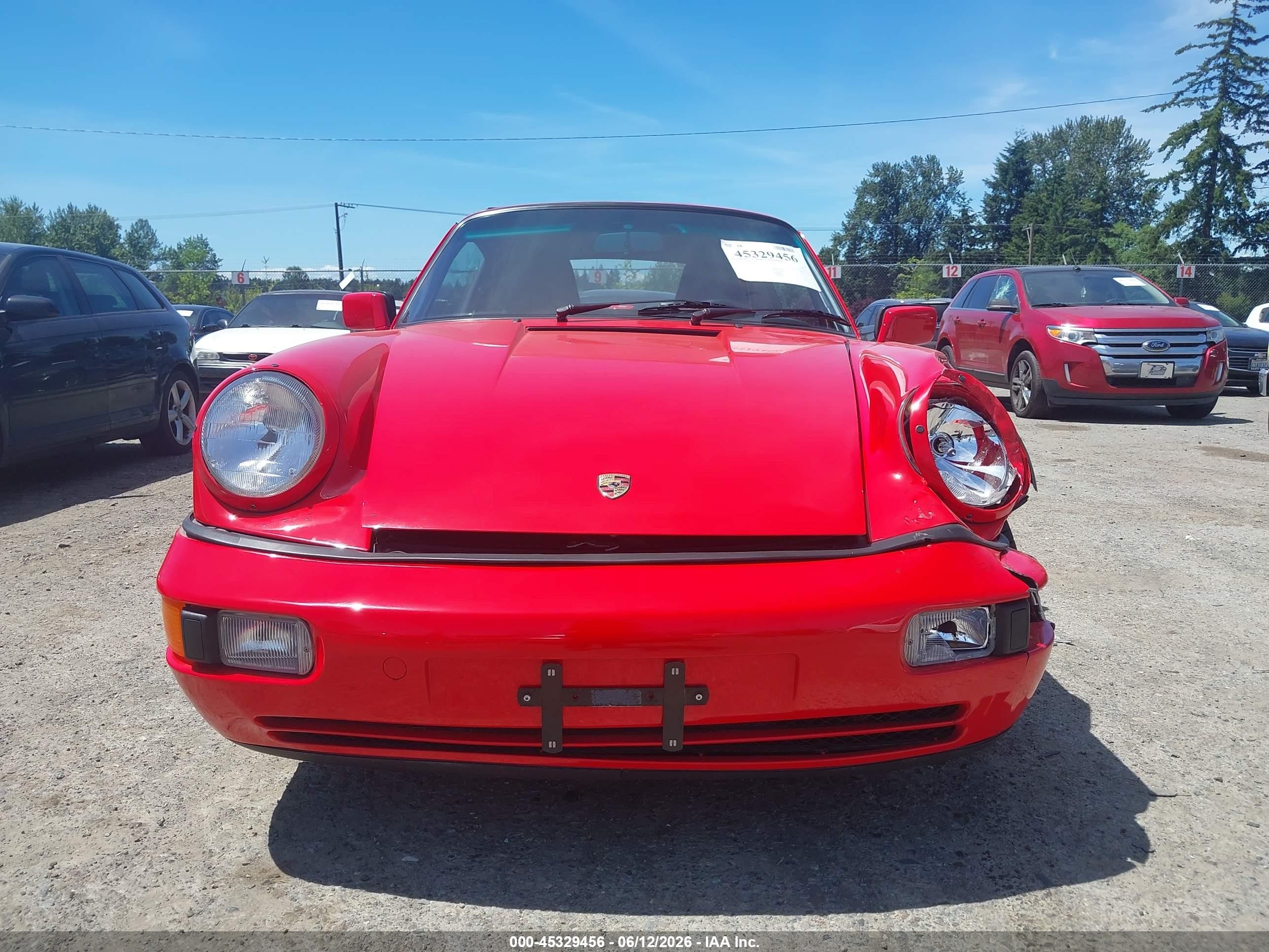 1990 Porsche 911 Carrera 2/carrera 4 Red vin: WP0CB2964LS470759