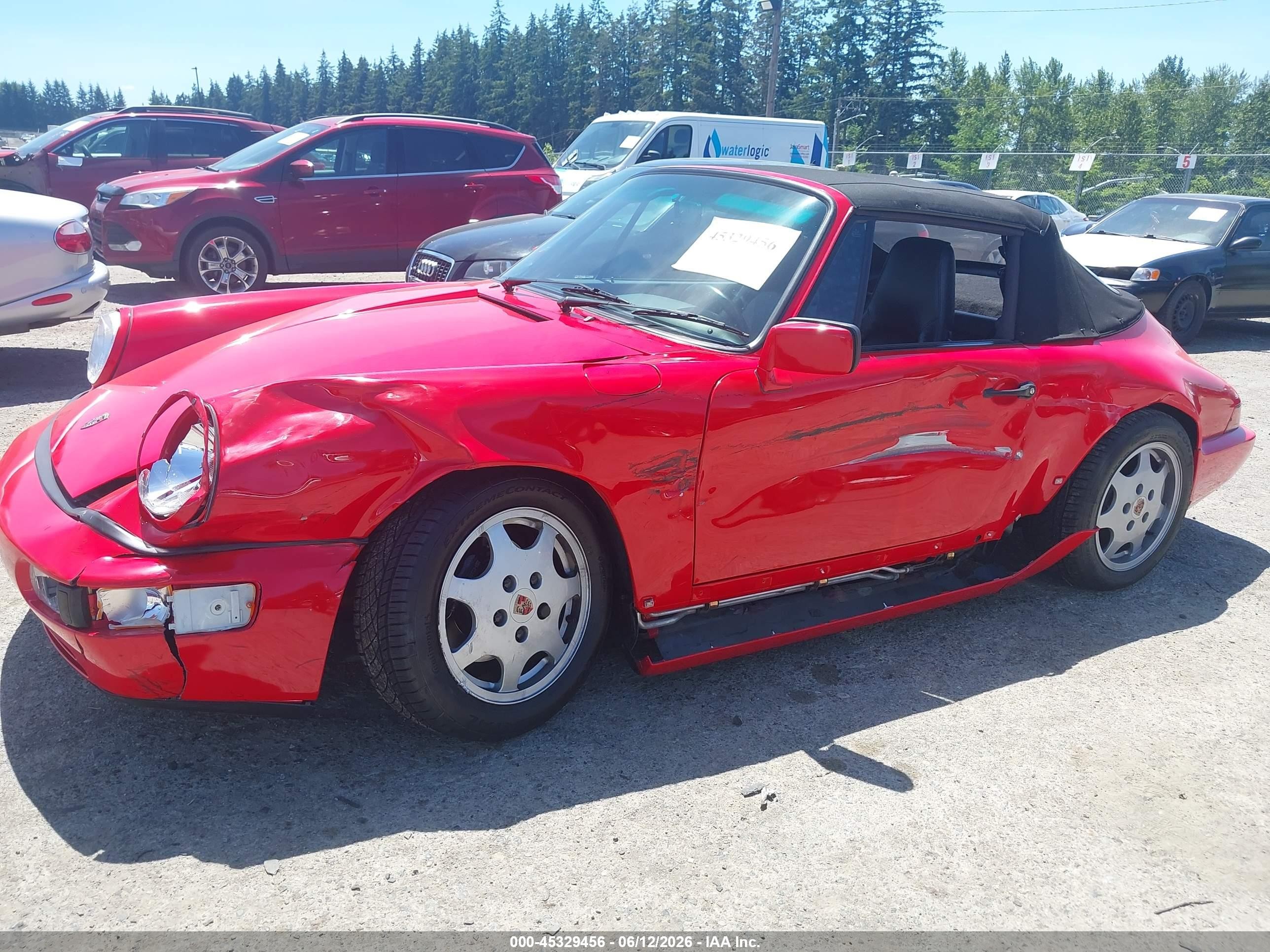 1990 Porsche 911 Carrera 2/carrera 4 Red vin: WP0CB2964LS470759