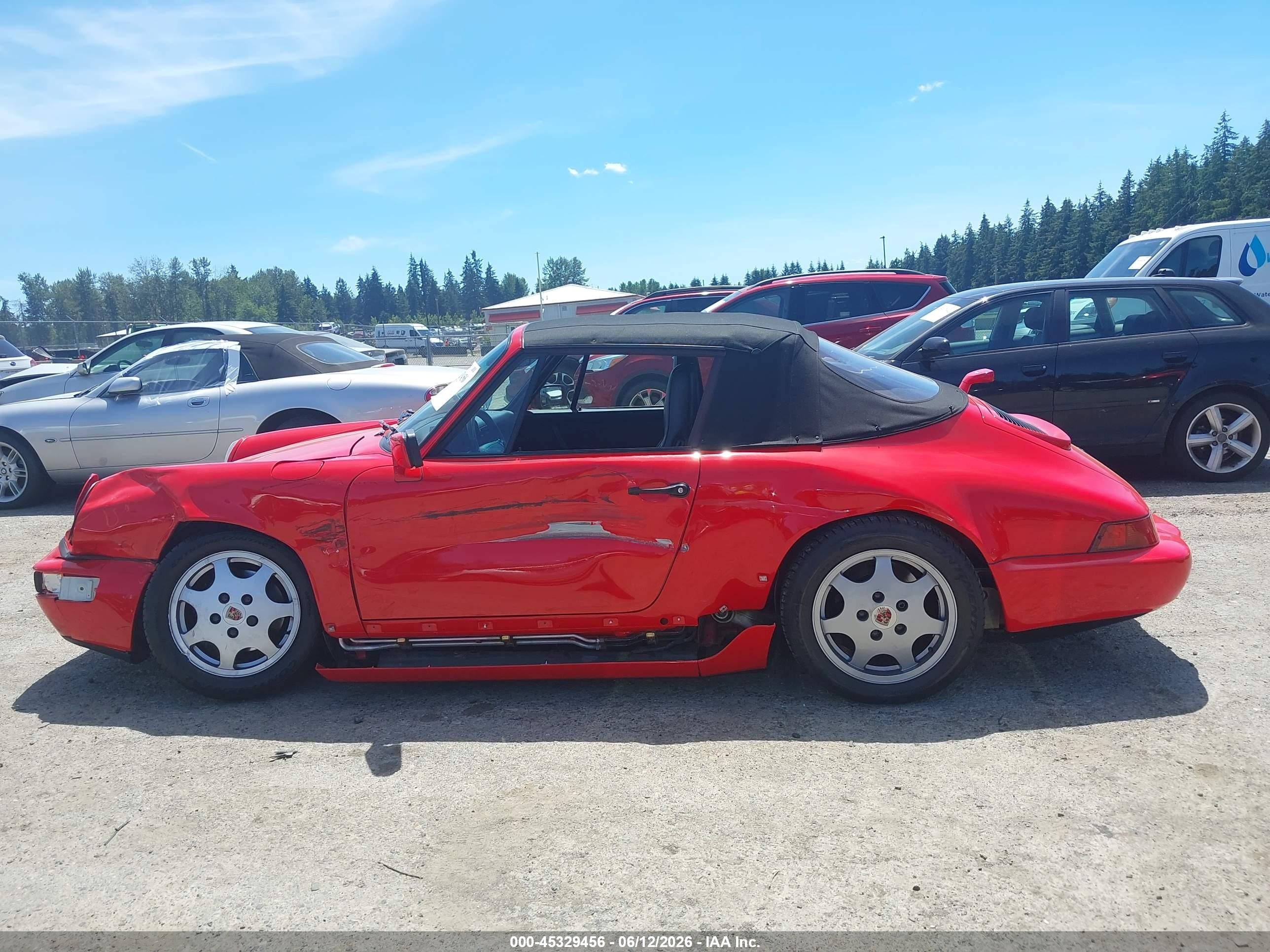 1990 Porsche 911 Carrera 2/carrera 4 Red vin: WP0CB2964LS470759