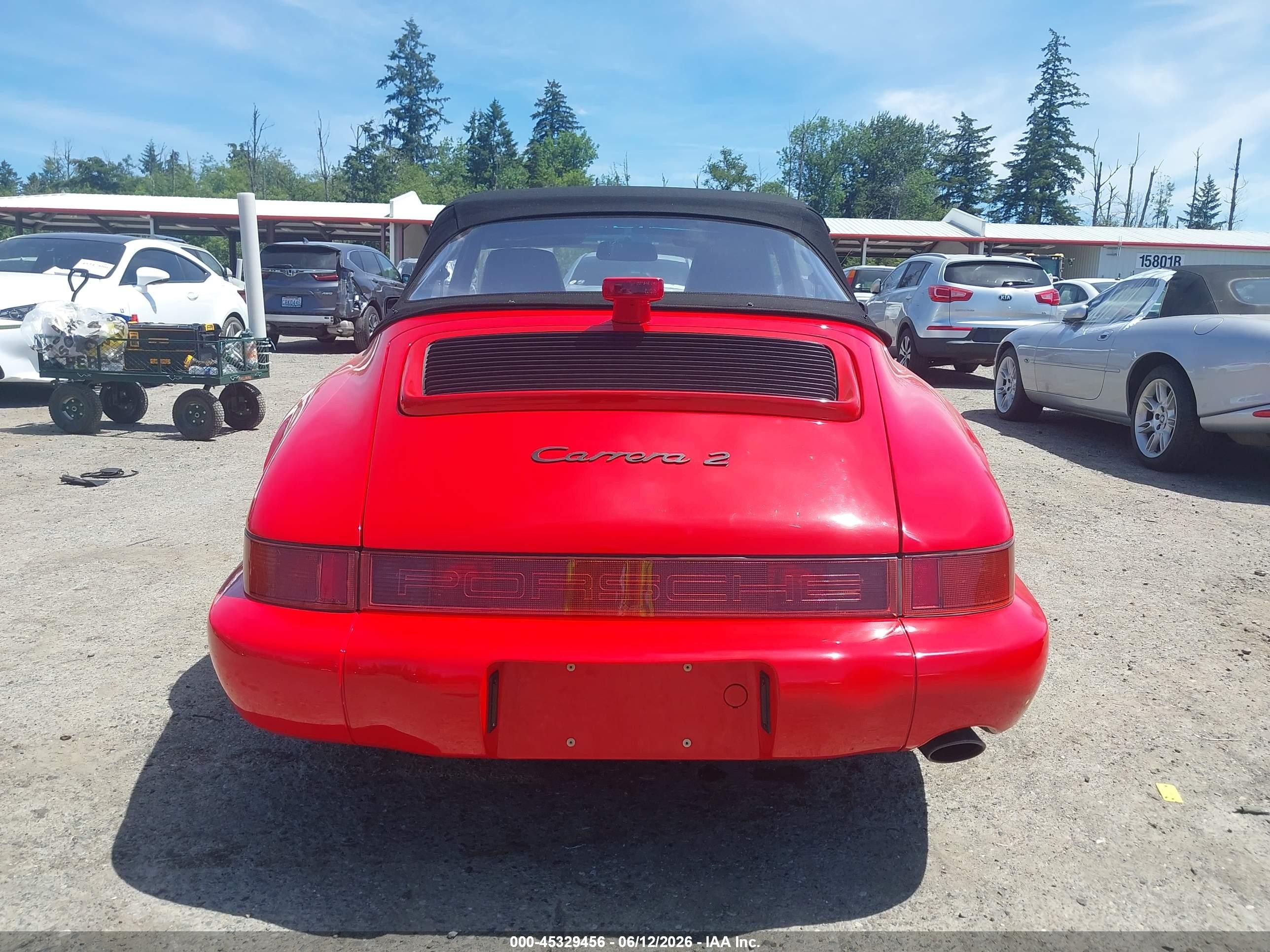 1990 Porsche 911 Carrera 2/carrera 4 Red vin: WP0CB2964LS470759