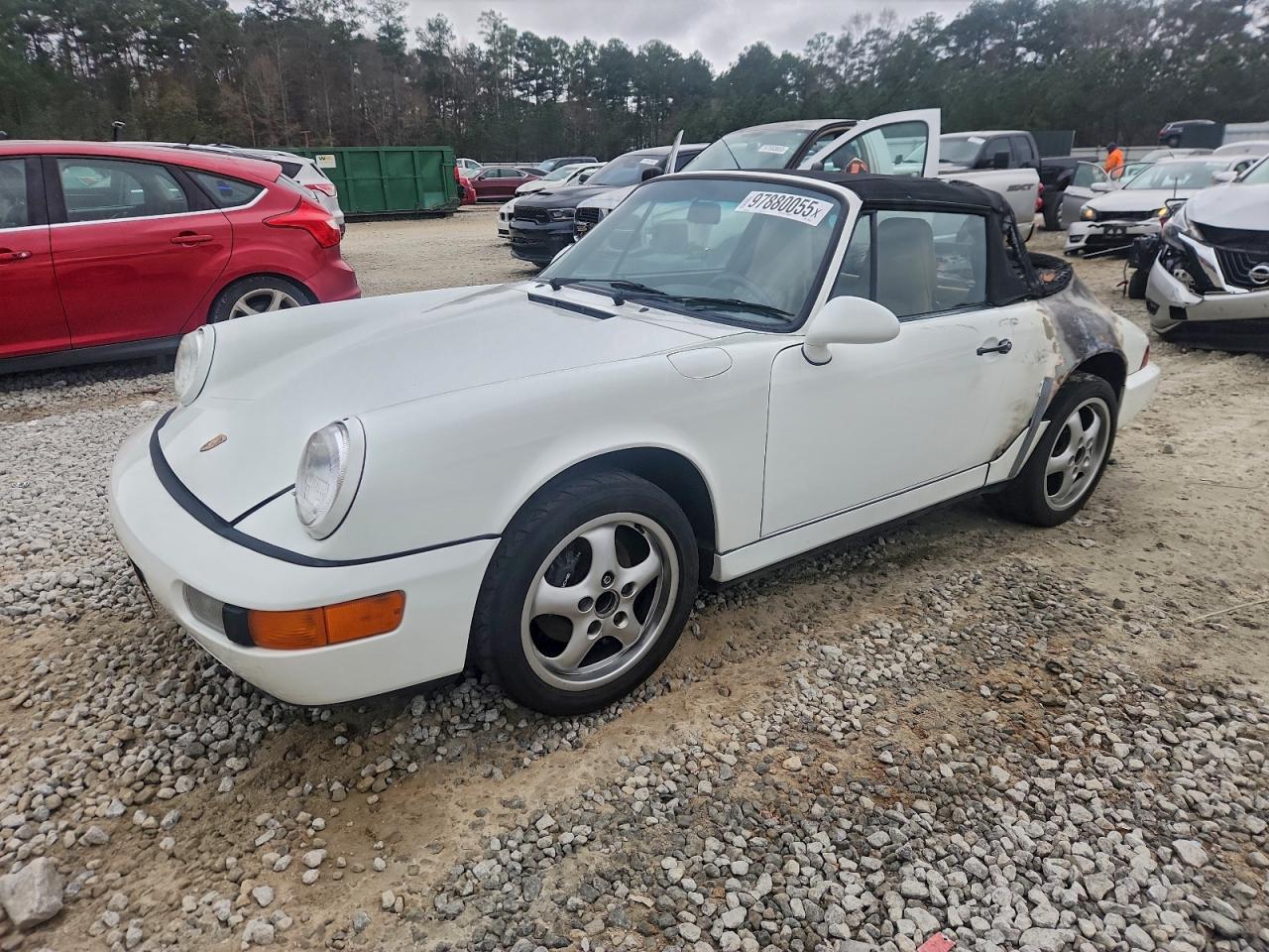 1990 Porsche 911 Carrera 2 White vin: WP0CB2965LS471970