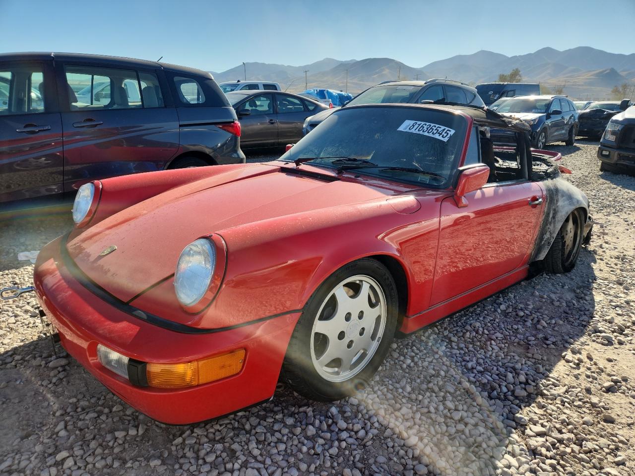 1990 Porsche 911 Carrera 2 Red vin: WP0CB296XLS470216
