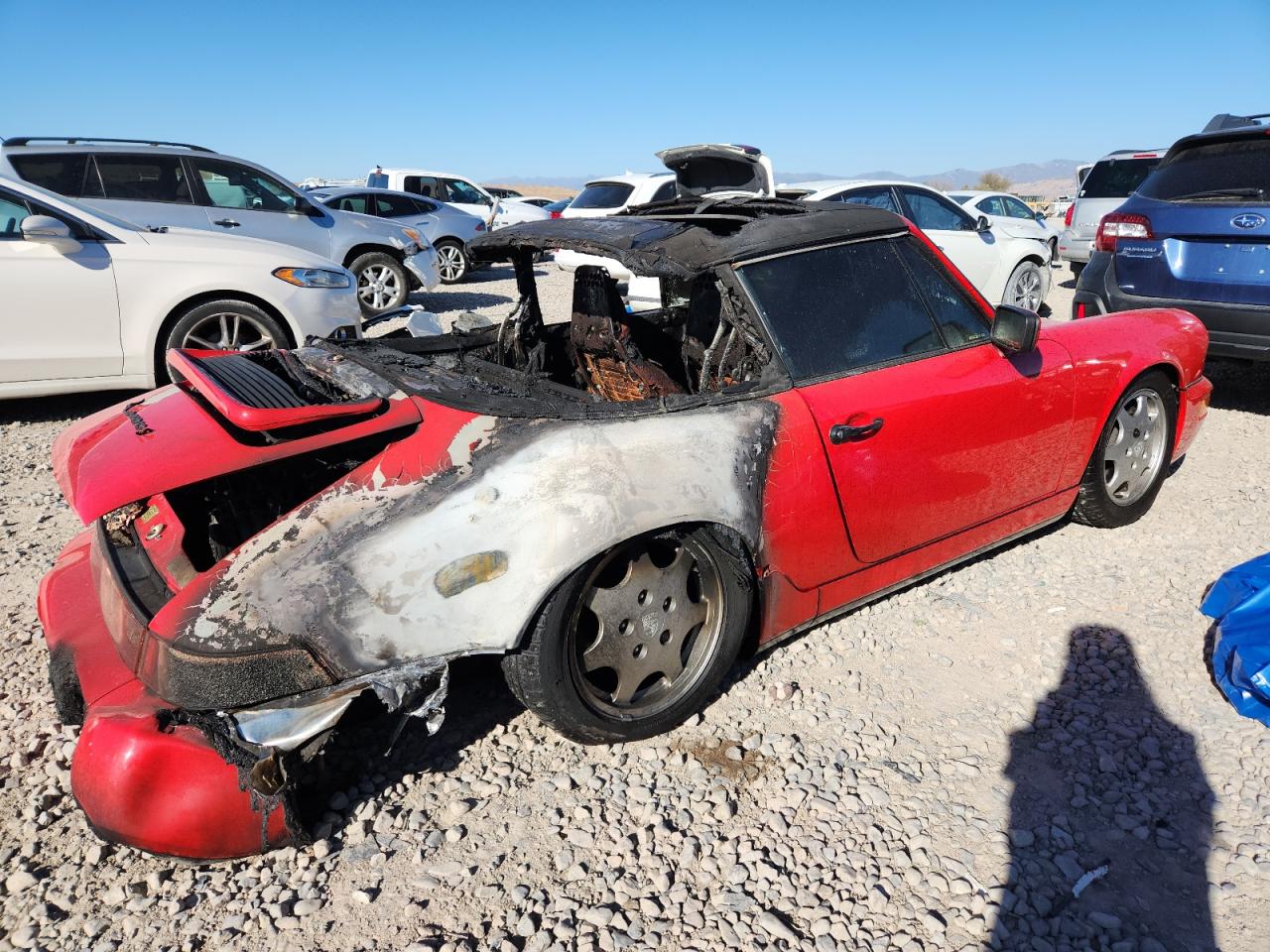 1990 Porsche 911 Carrera 2 Red vin: WP0CB296XLS470216