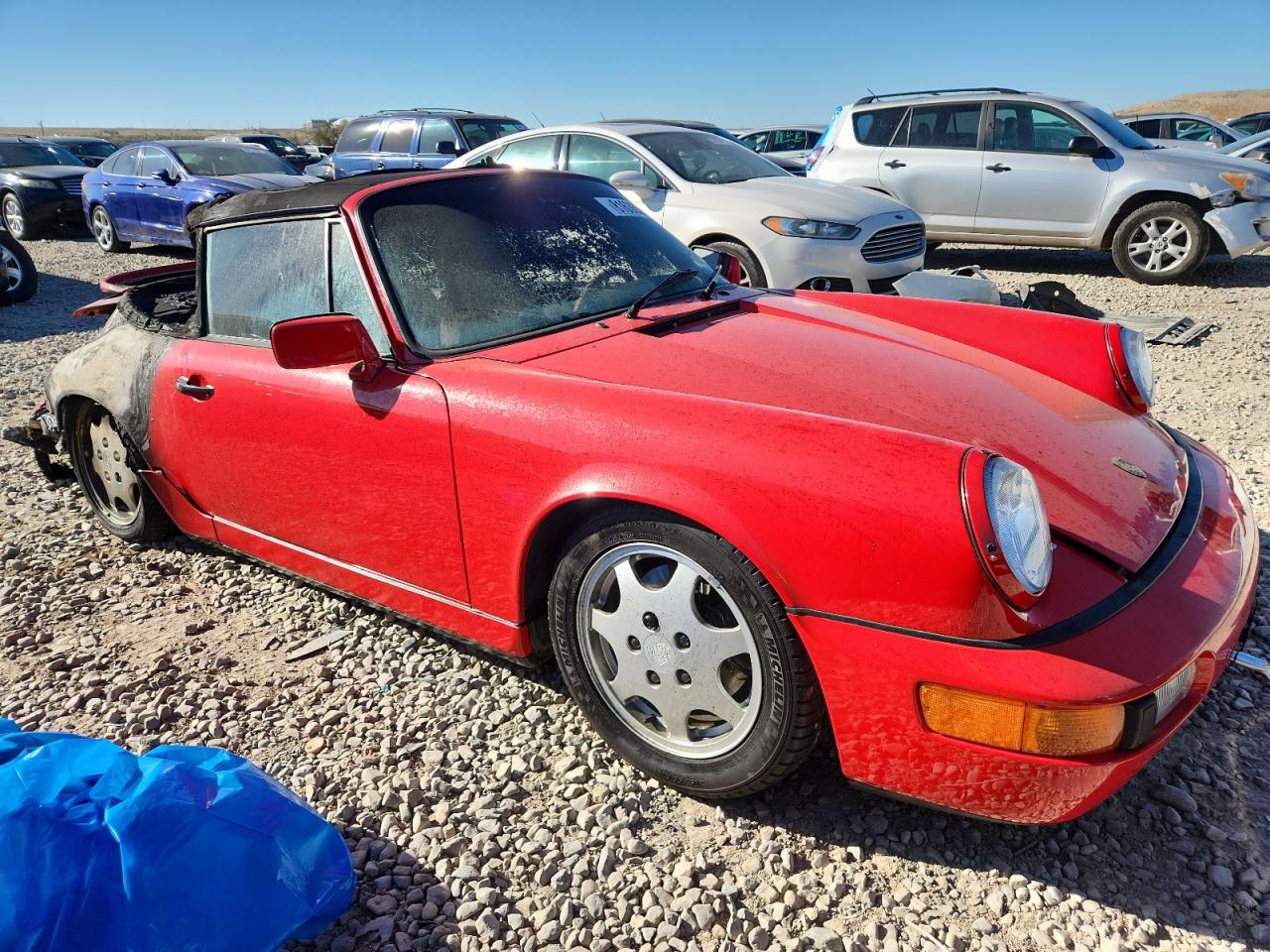 1990 Porsche 911 Carrera 2 Red vin: WP0CB296XLS470216