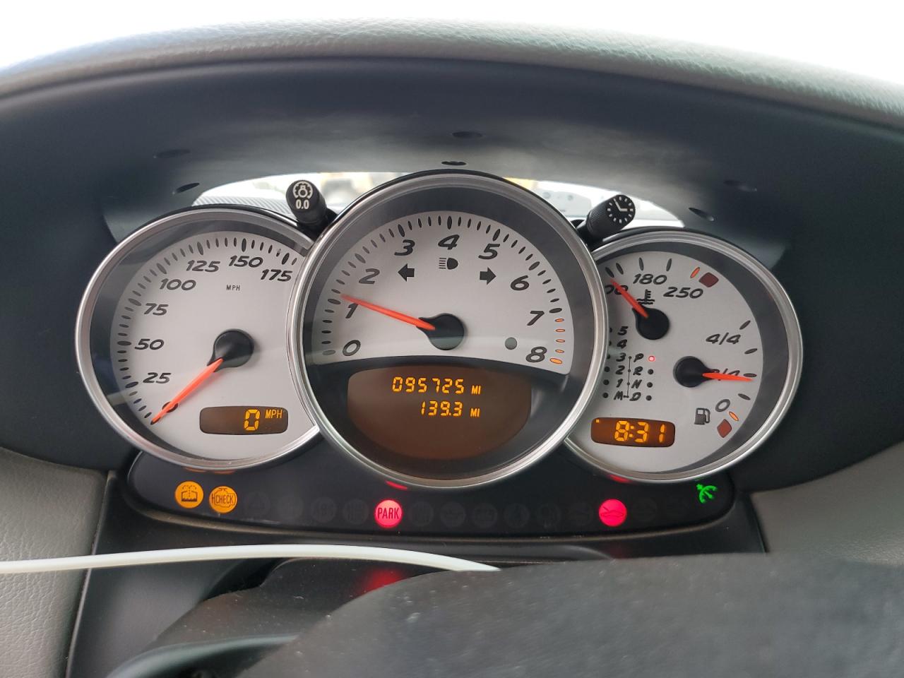 2001 Porsche Boxster S Серый vin: WP0CB29801U662506 Damage: Warning Light - Engine, On, Unacceptable