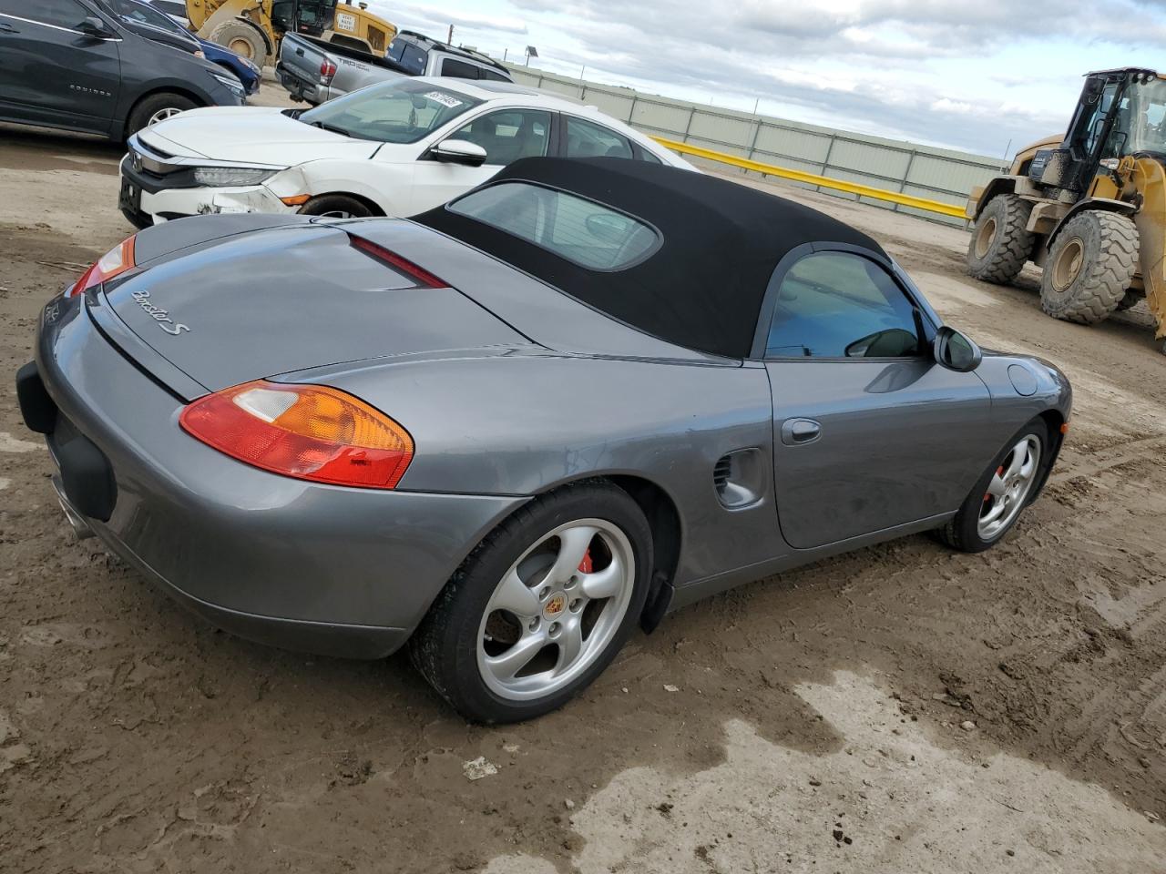 2001 Porsche Boxster S Серый vin: WP0CB29801U662506 Damage: Right Qtr Panel, Dent(S) W/No Paint Dmg, 7 To 8 Inches