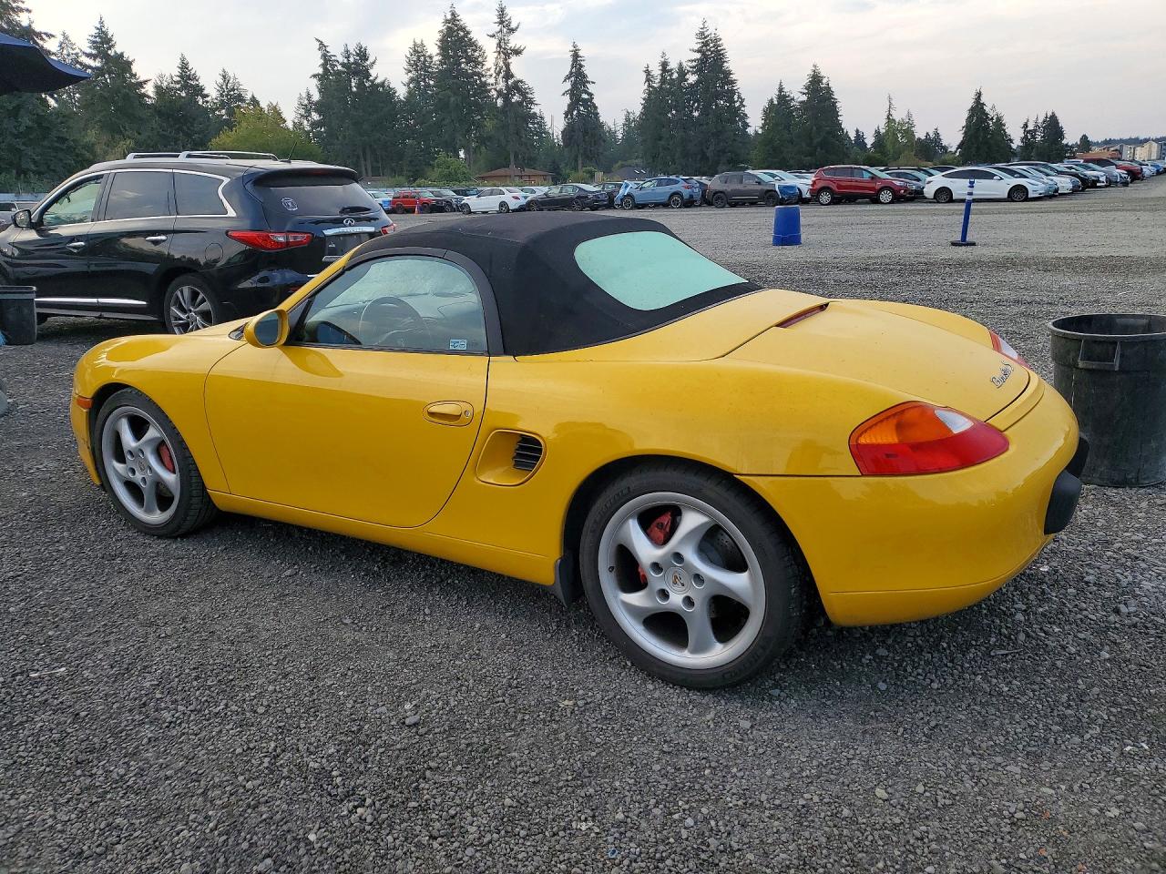 2001 Porsche Boxster S Yellow vin: WP0CB29801U664658