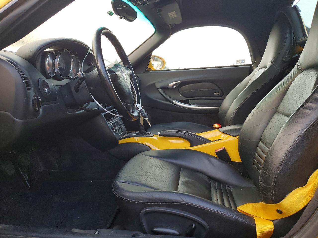 2001 Porsche Boxster S Yellow vin: WP0CB29801U664658