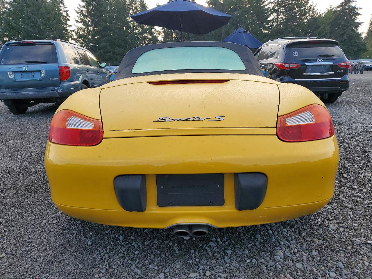 2001 Porsche Boxster S Yellow vin: WP0CB29801U664658