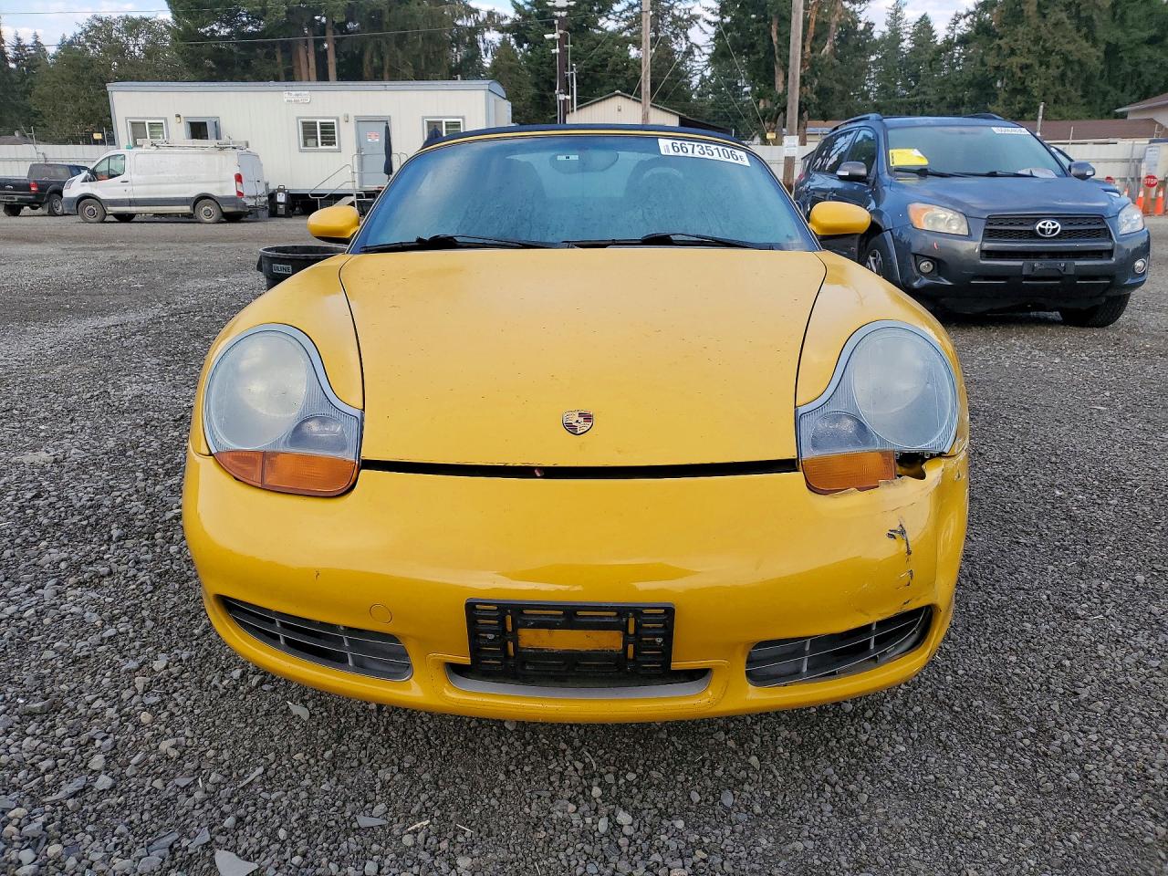 2001 Porsche Boxster S Yellow vin: WP0CB29801U664658