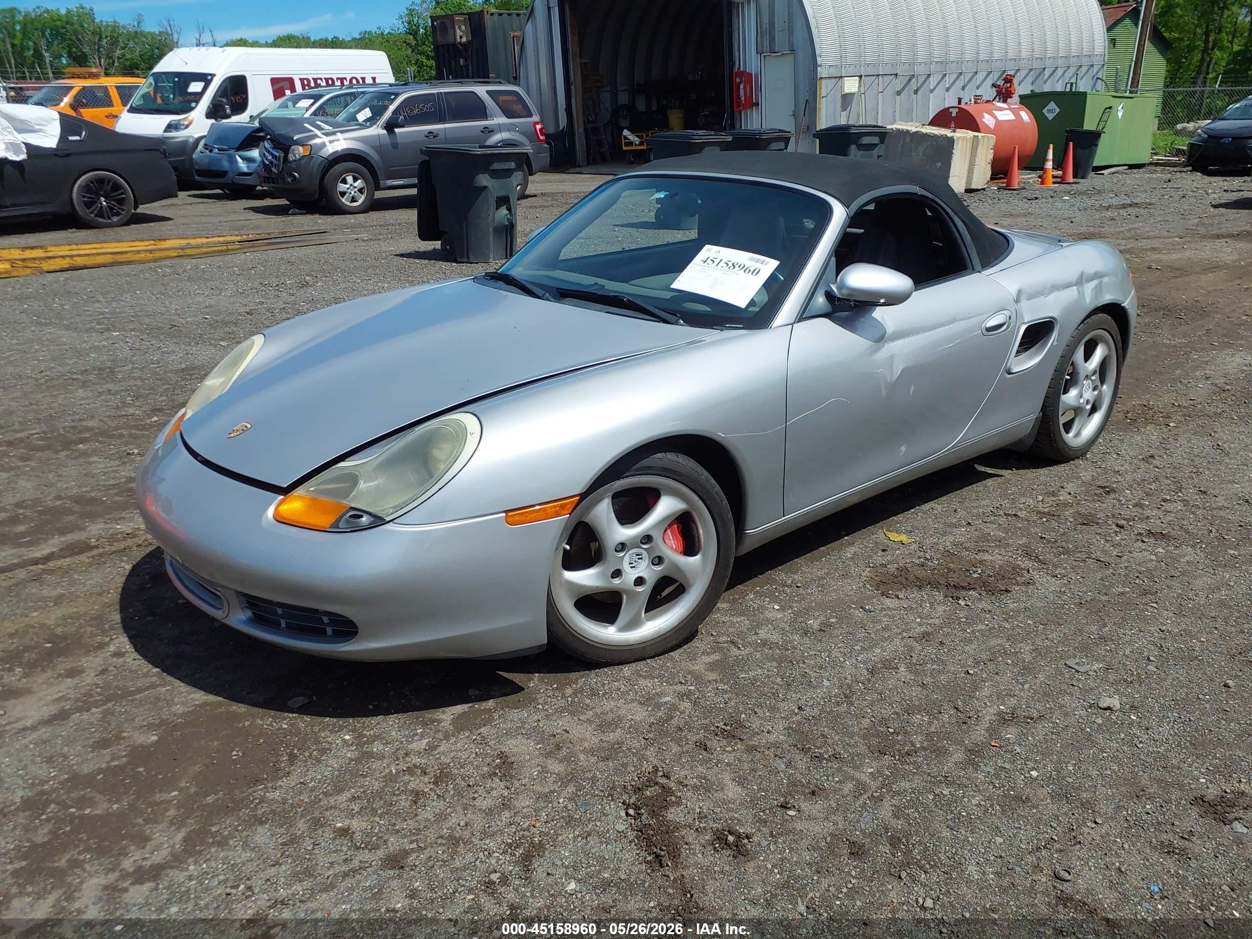 2002 Porsche Boxster S Silver vin: WP0CB29802U662619