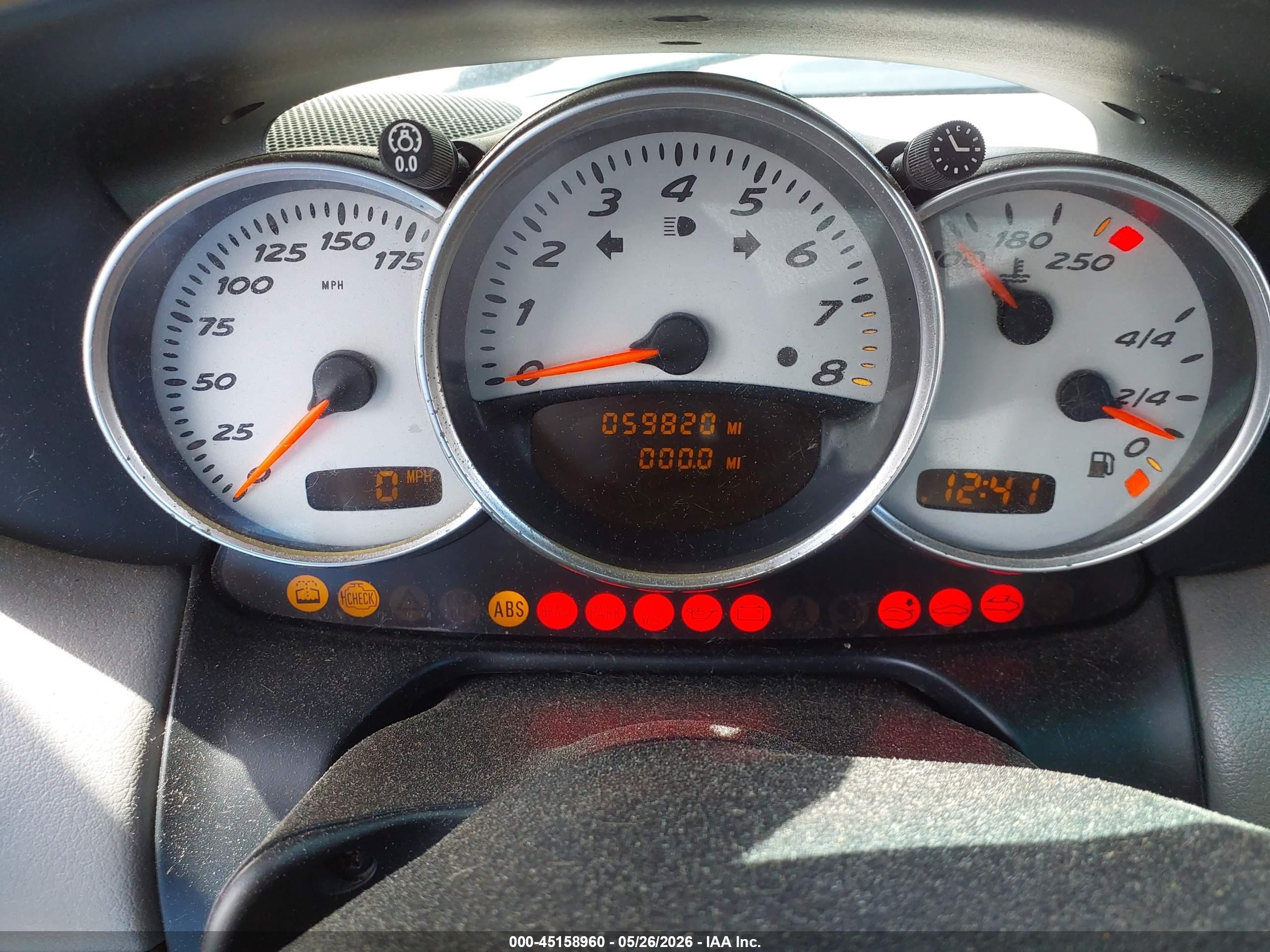 2002 Porsche Boxster S Silver vin: WP0CB29802U662619