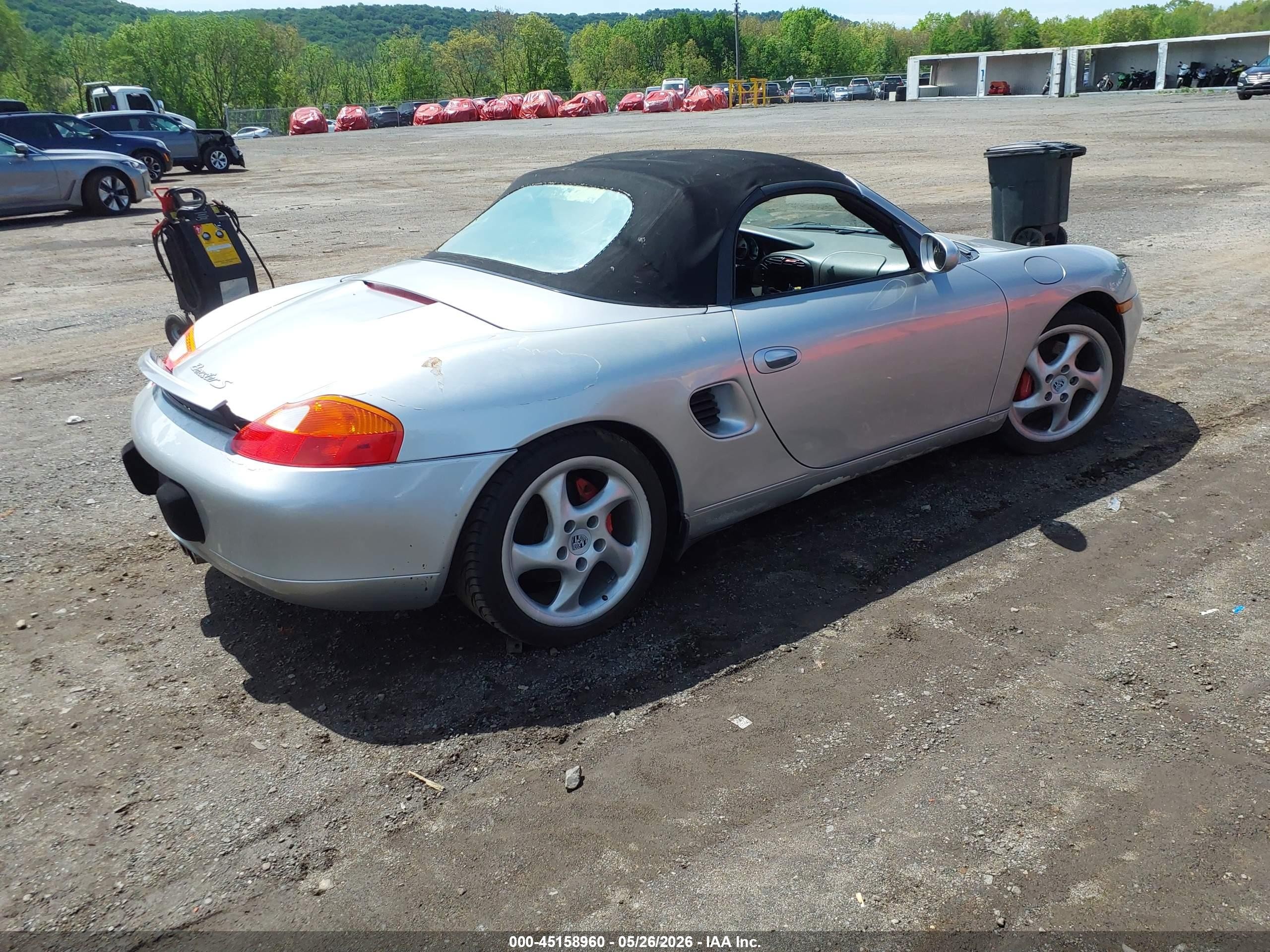 2002 Porsche Boxster S Silver vin: WP0CB29802U662619