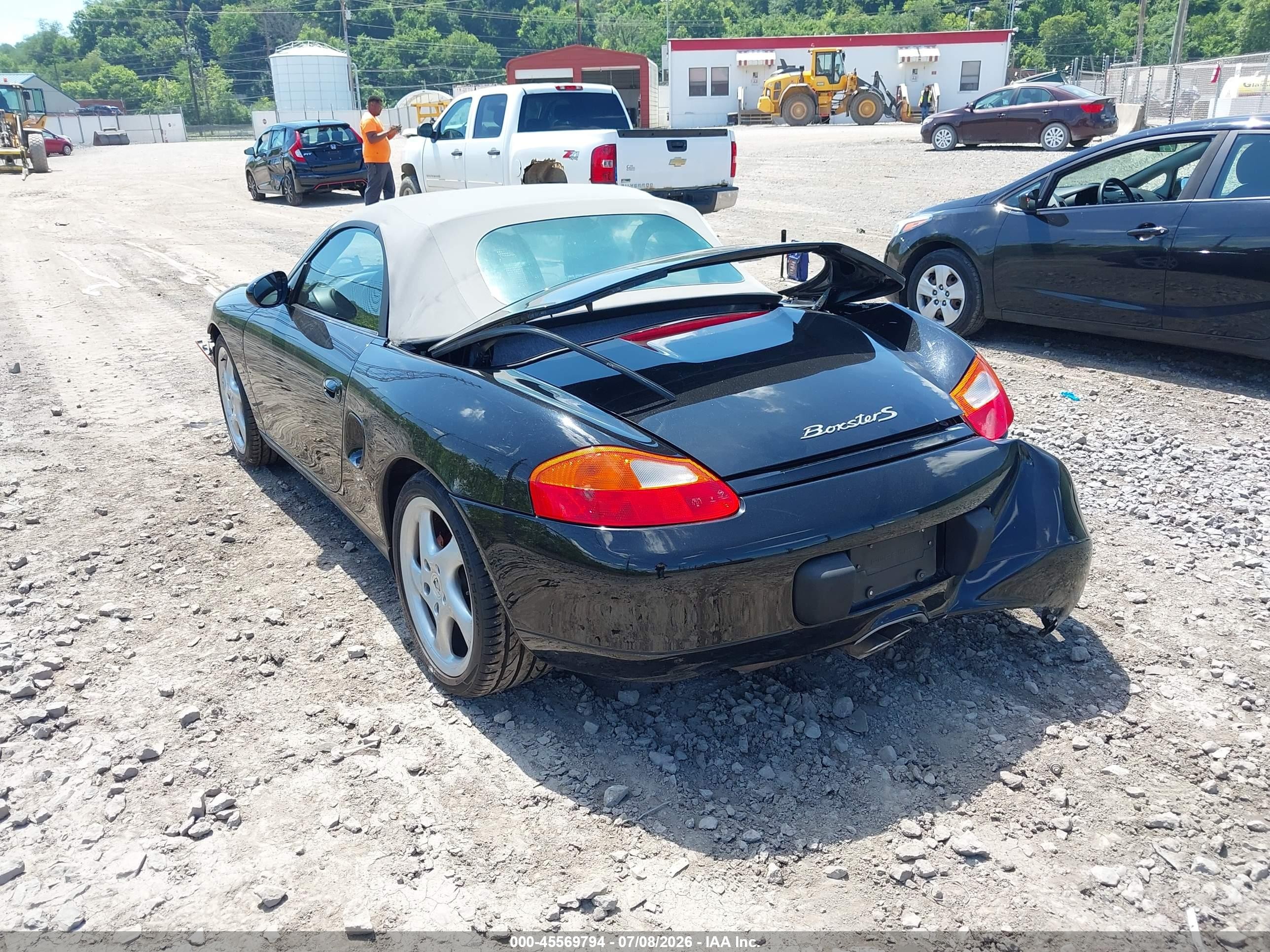 2000 Porsche Boxster S Black vin: WP0CB2980YU662998