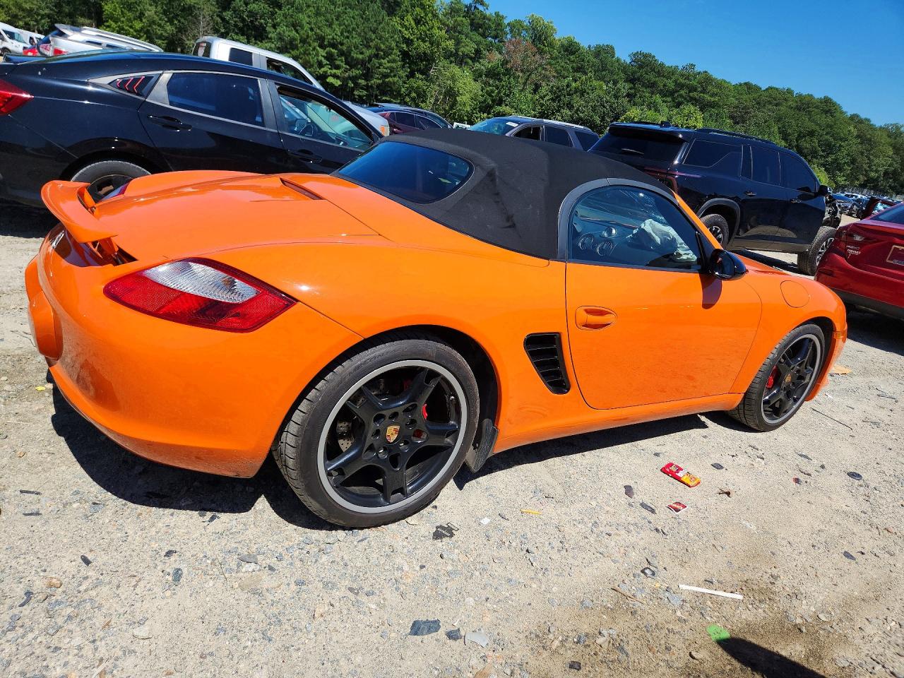 2008 Porsche Boxster S Orange vin: WP0CB29818U730127