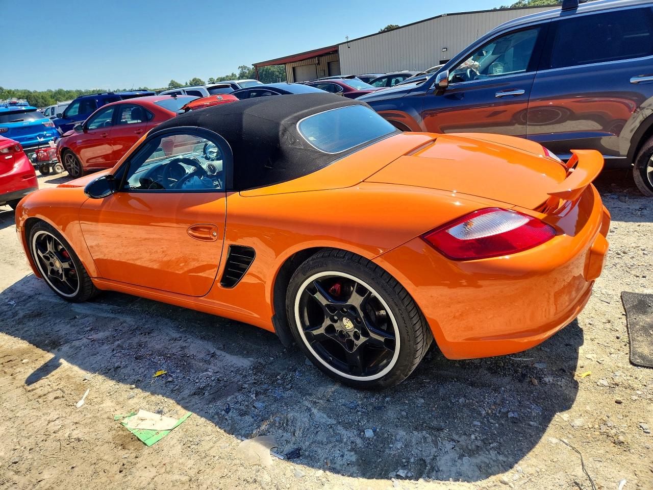 2008 Porsche Boxster S Orange vin: WP0CB29818U730127
